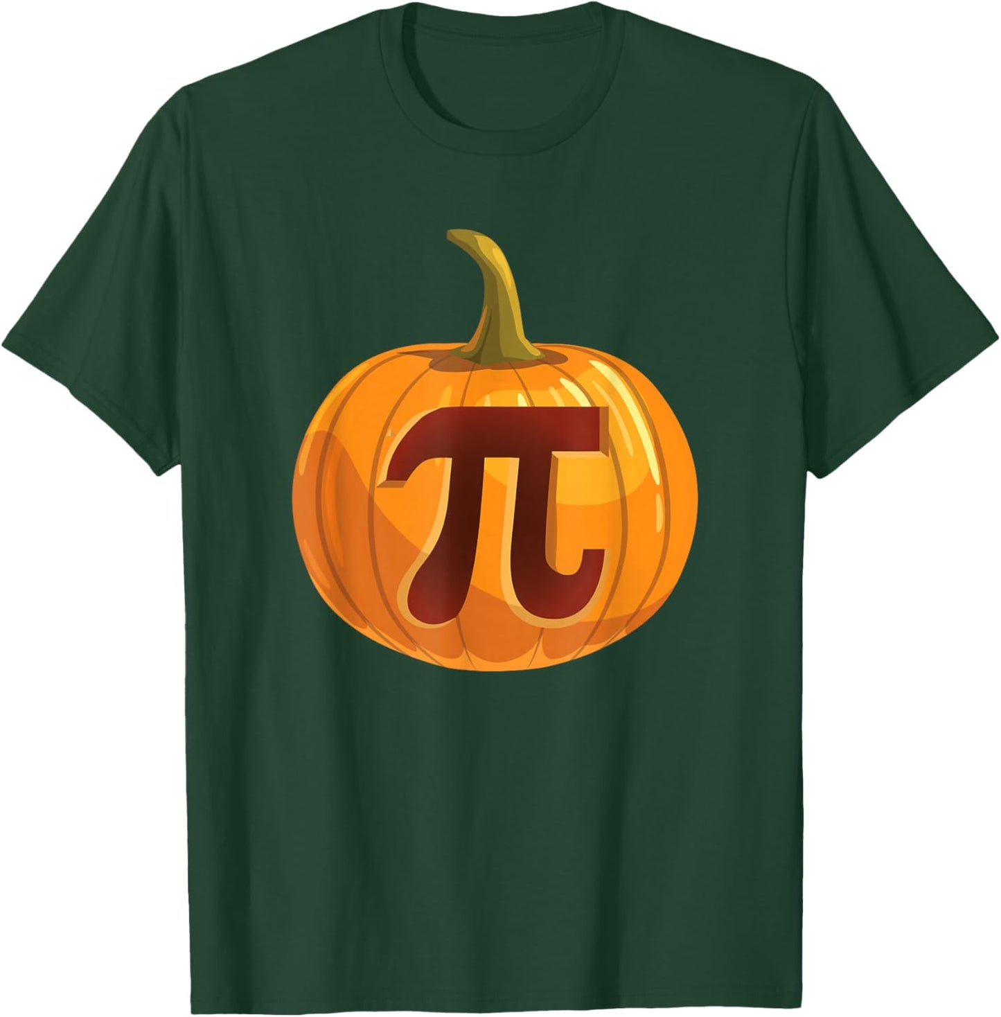 Pumpkin Pi Math Halloween Thanksgiving Funny Pie Day T-Shirt - T-Shirt | Forest