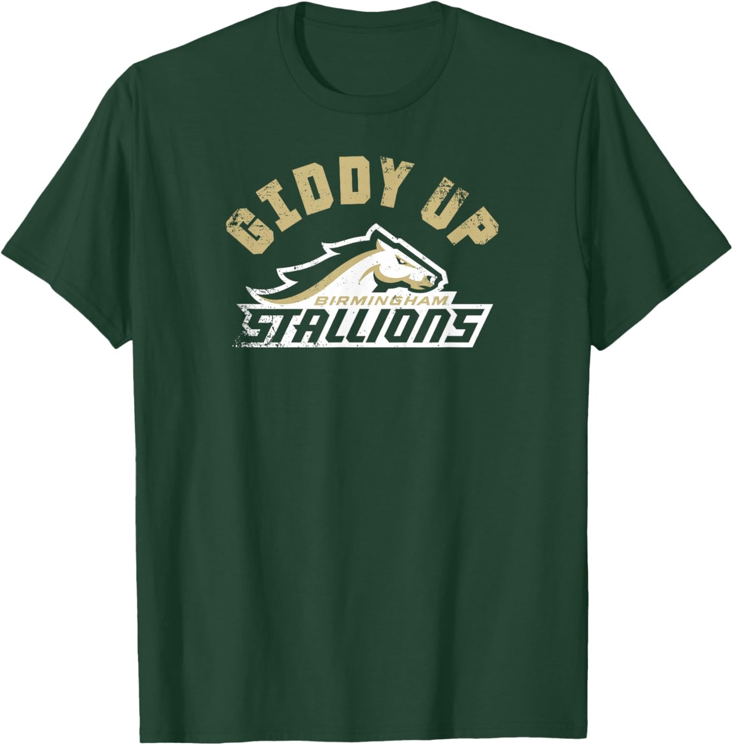 Birmingham Stallions: Giddy Up T-Shirt - T-Shirt | Forest