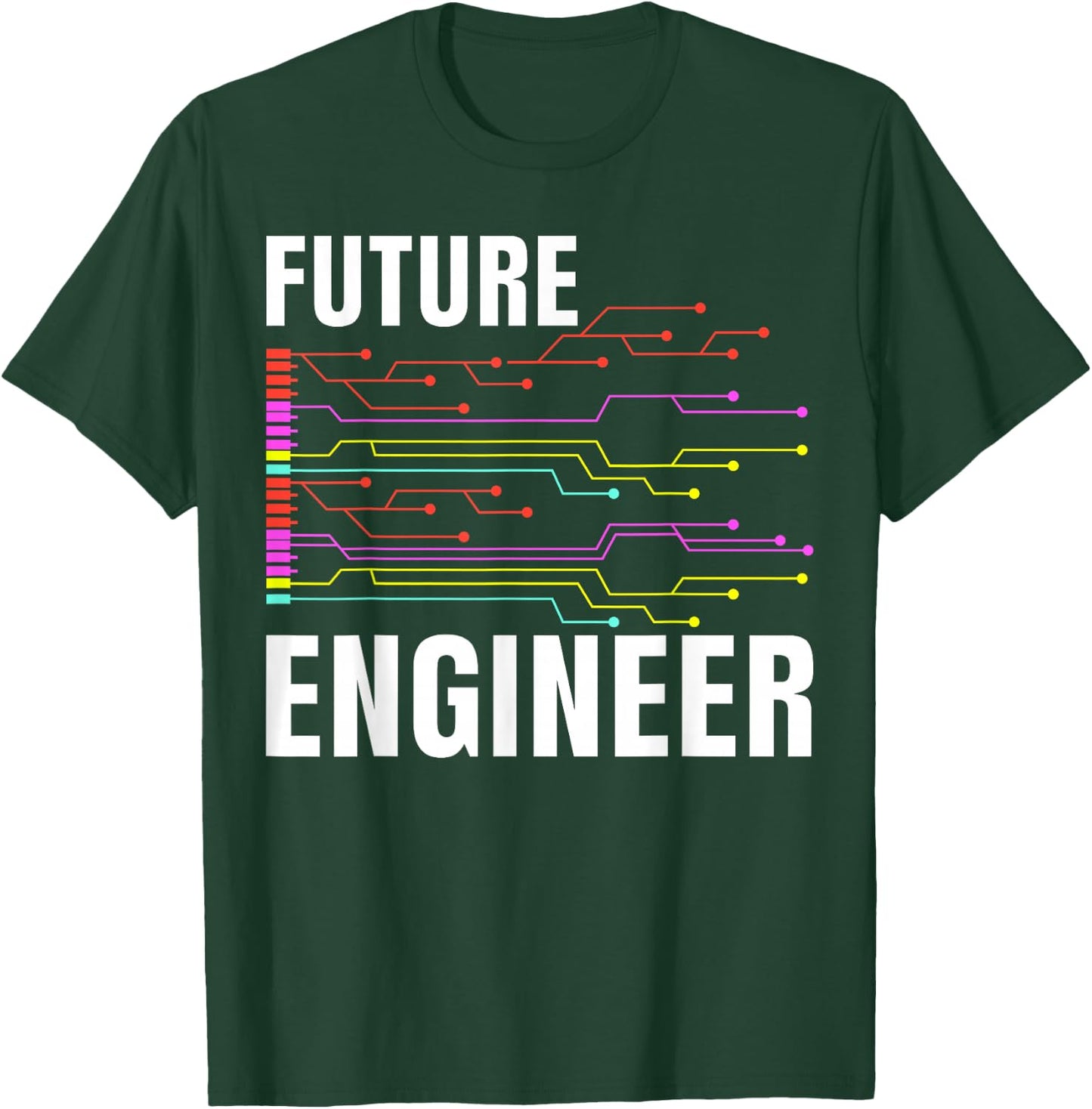 Electrical Engineering Circuit Kids Future Engineer T-Shirt - T-Shirt | Forest