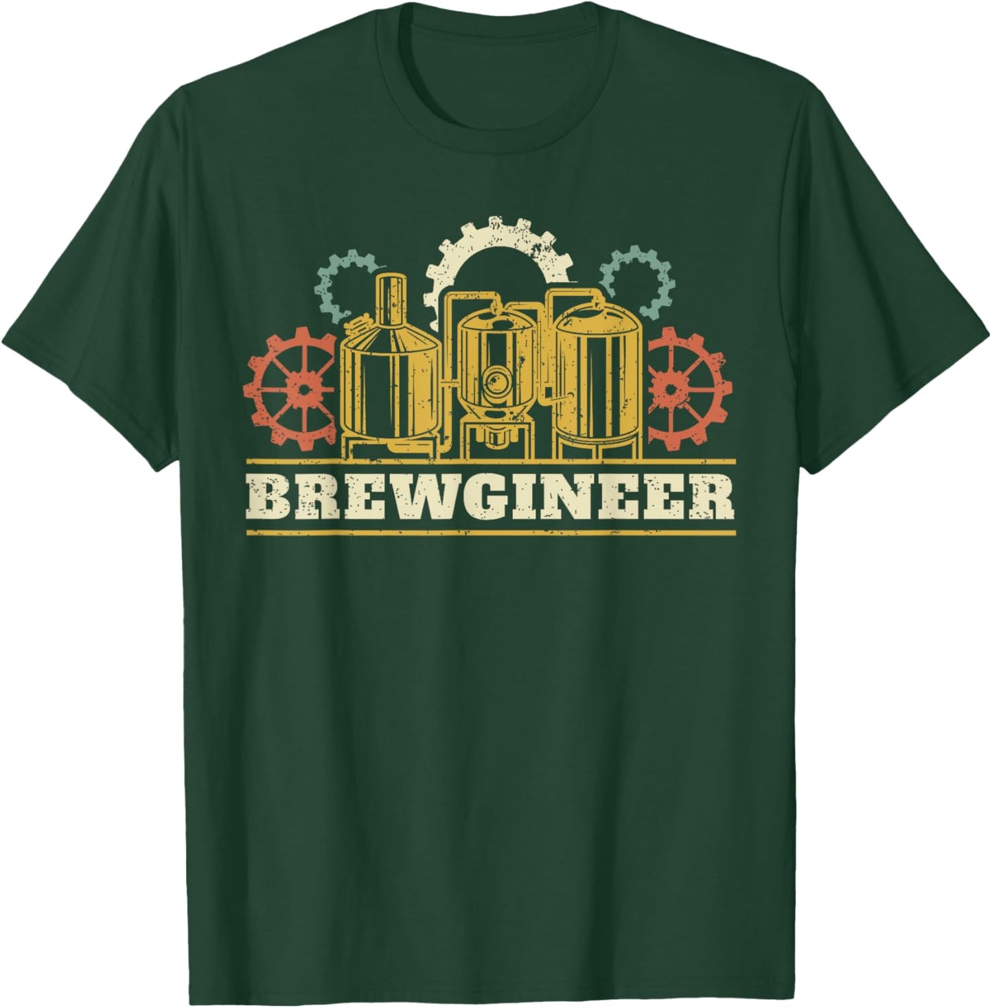 Brewgineer Beer Brewer Beergineer Homebrew T-Shirt - T-Shirt | Forest