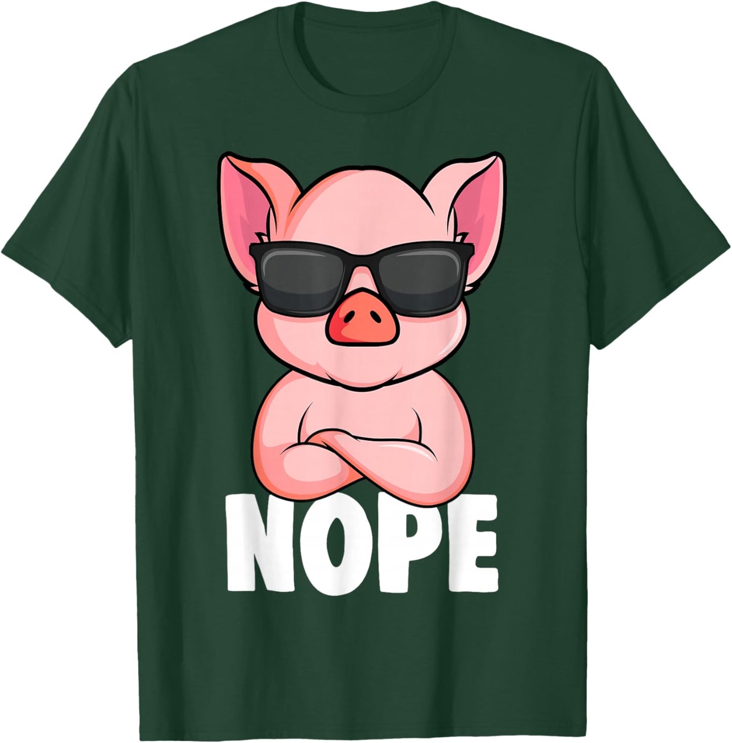Pigs Nope Pig Children Girls Pig T-Shirt - T-Shirt | Forest