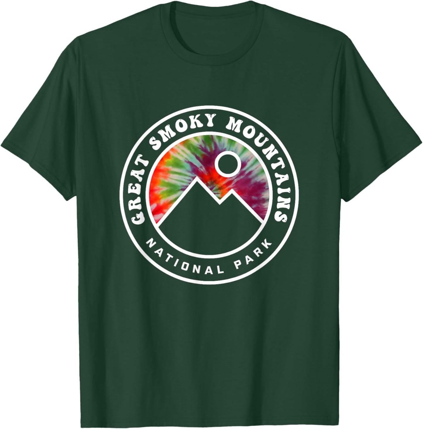 Great Smoky Mountains National Park Tie Dye Tennessee T-Shirt - T-Shirt | Forest