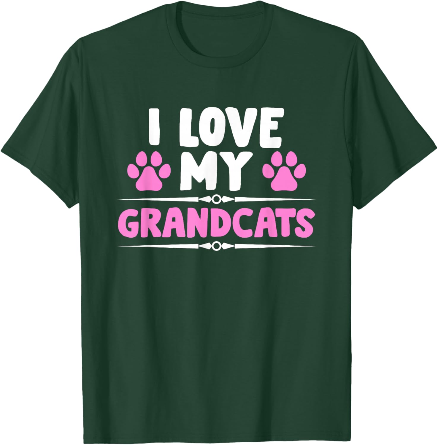 I love my Grandcats - Cat Lover Granddad Grandma Grandparent T-Shirt - T-Shirt | Forest