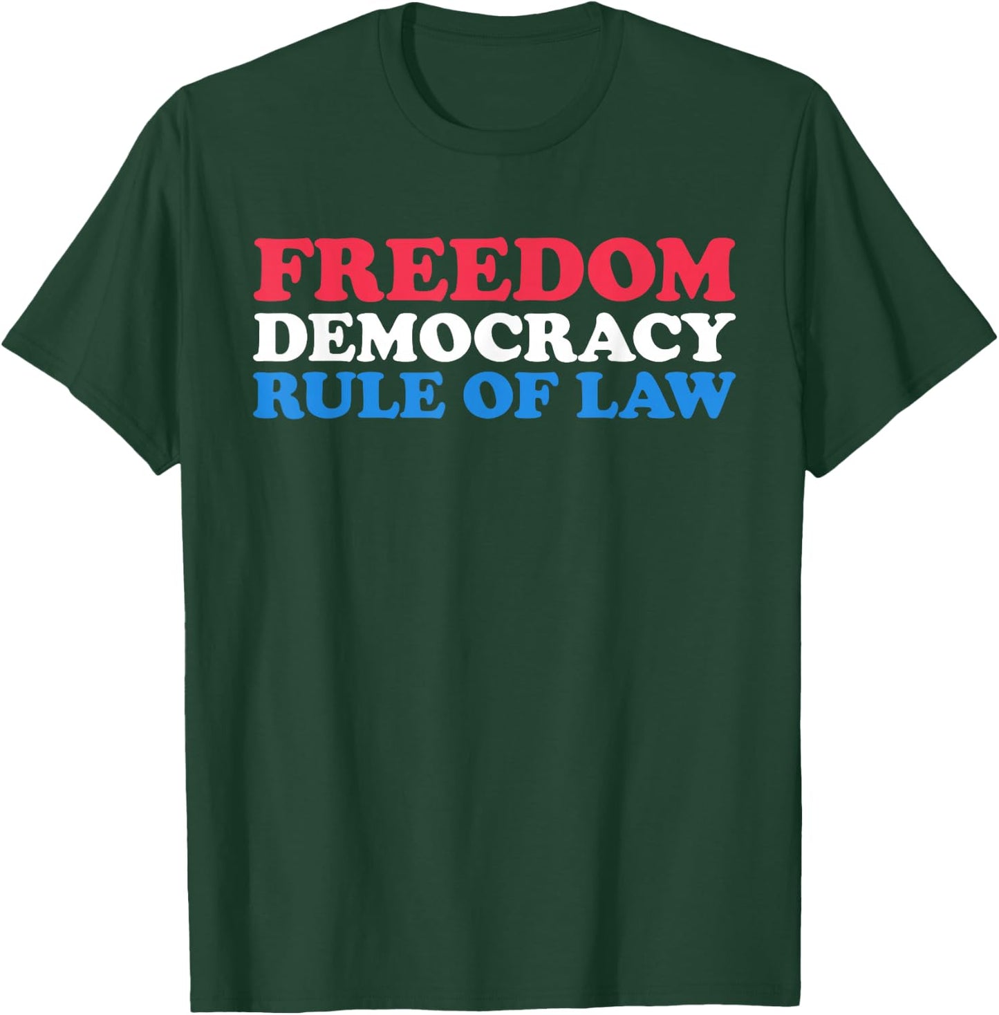 American Pride US Constitution Freedom Democracy Rule of Law T-Shirt - T-Shirt | Forest