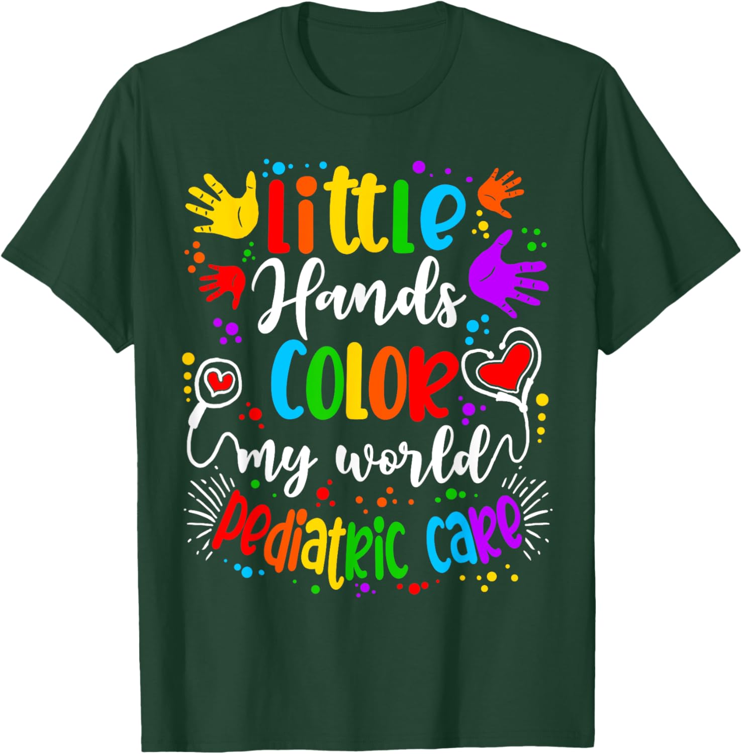 Pediatrician Peds Pediatric Nurse T-Shirt - T-Shirt | Forest