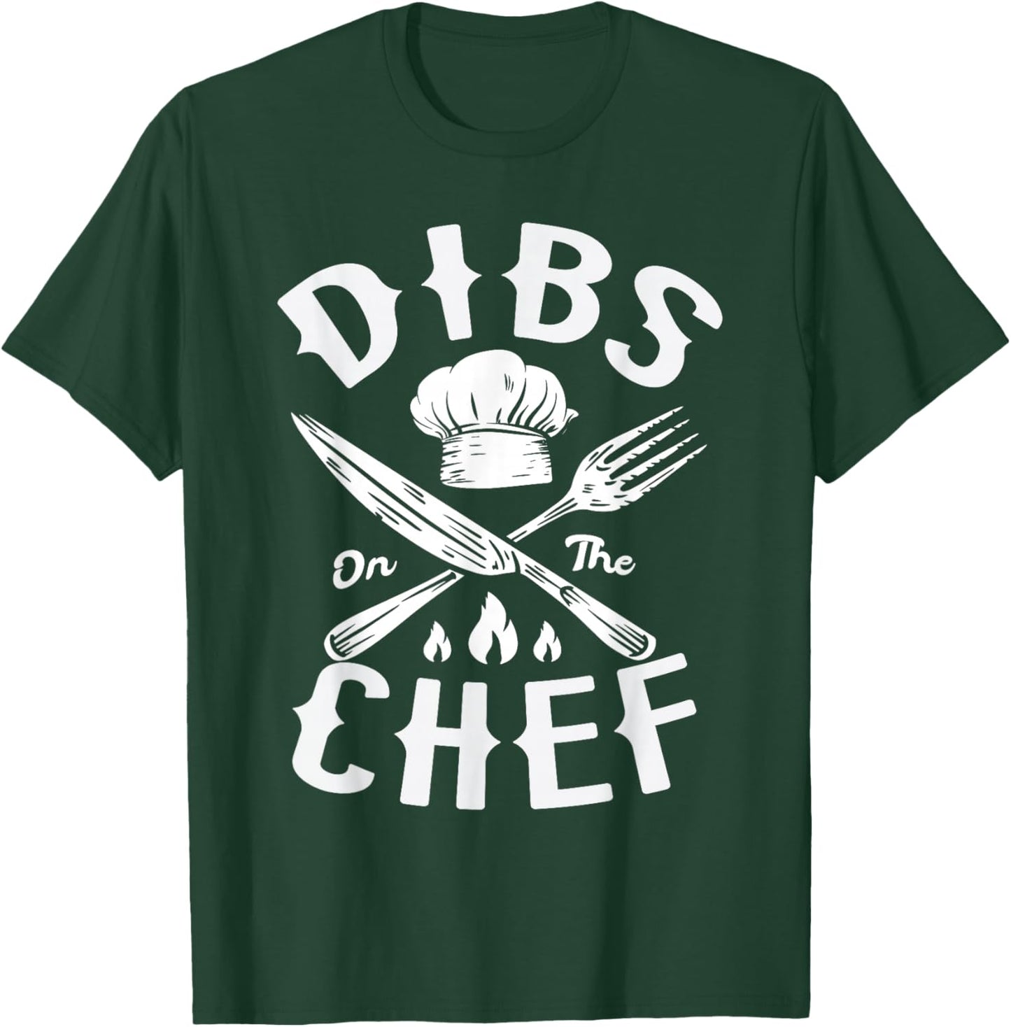 Dibs On The Chef Cooking Lover Sous Culinary Gangster T-Shirt - T-Shirt | Forest