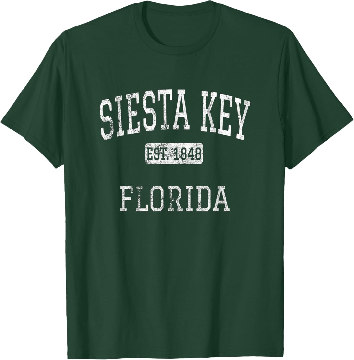Siesta Key Florida FL Vintage T-Shirt - T-Shirt | Forest