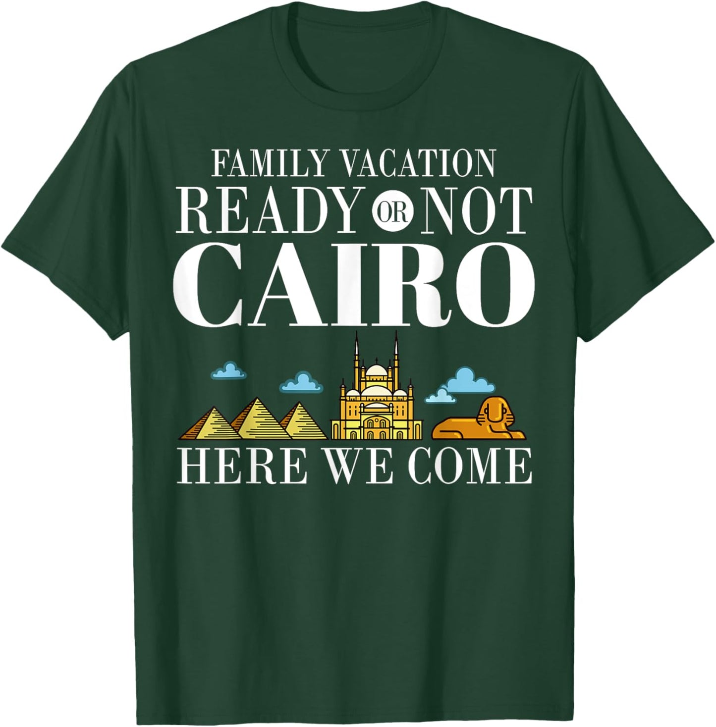 Cairo Egypt City Trip Skyline Map Travel T-Shirt - T-Shirt | Forest