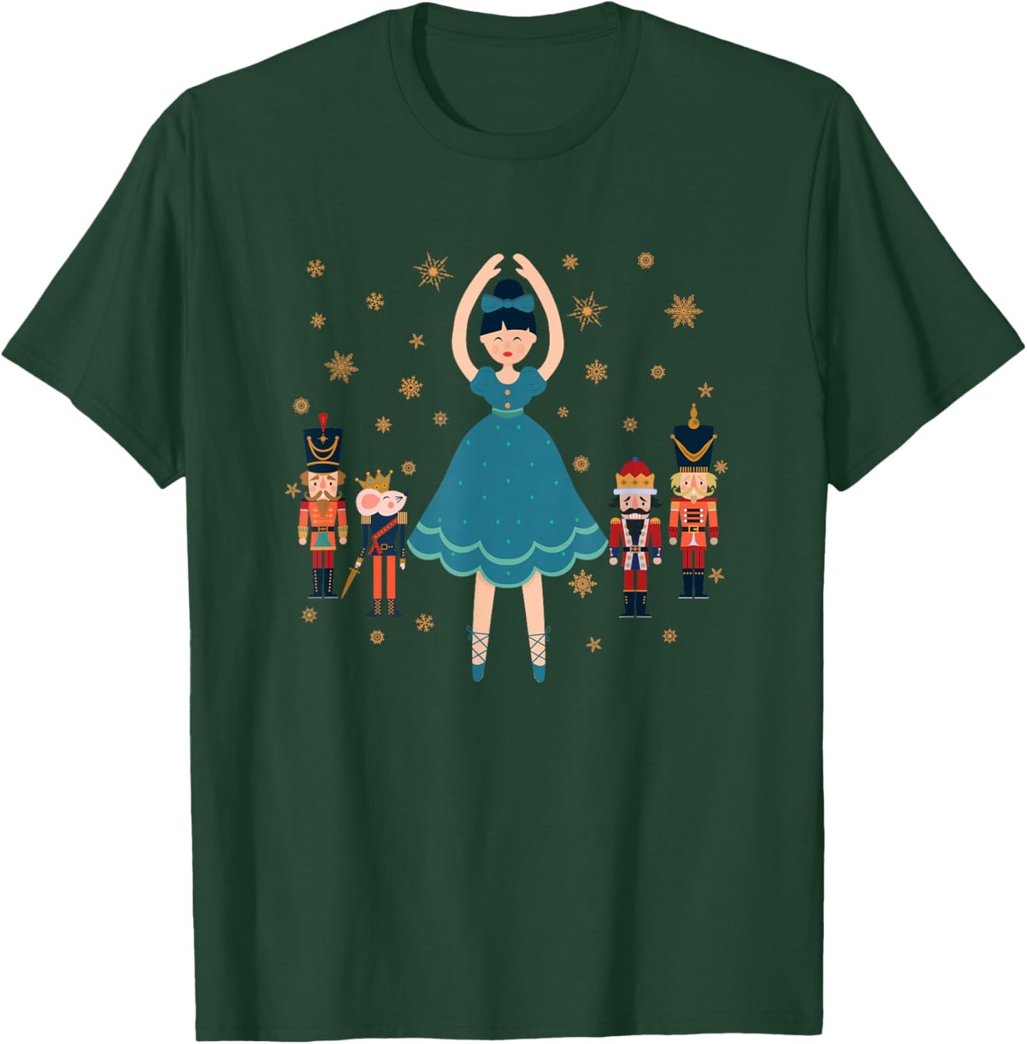 Christmas Ballet Clara Mouse King Princess Nutcracker T-Shirt - T-Shirt | Forest