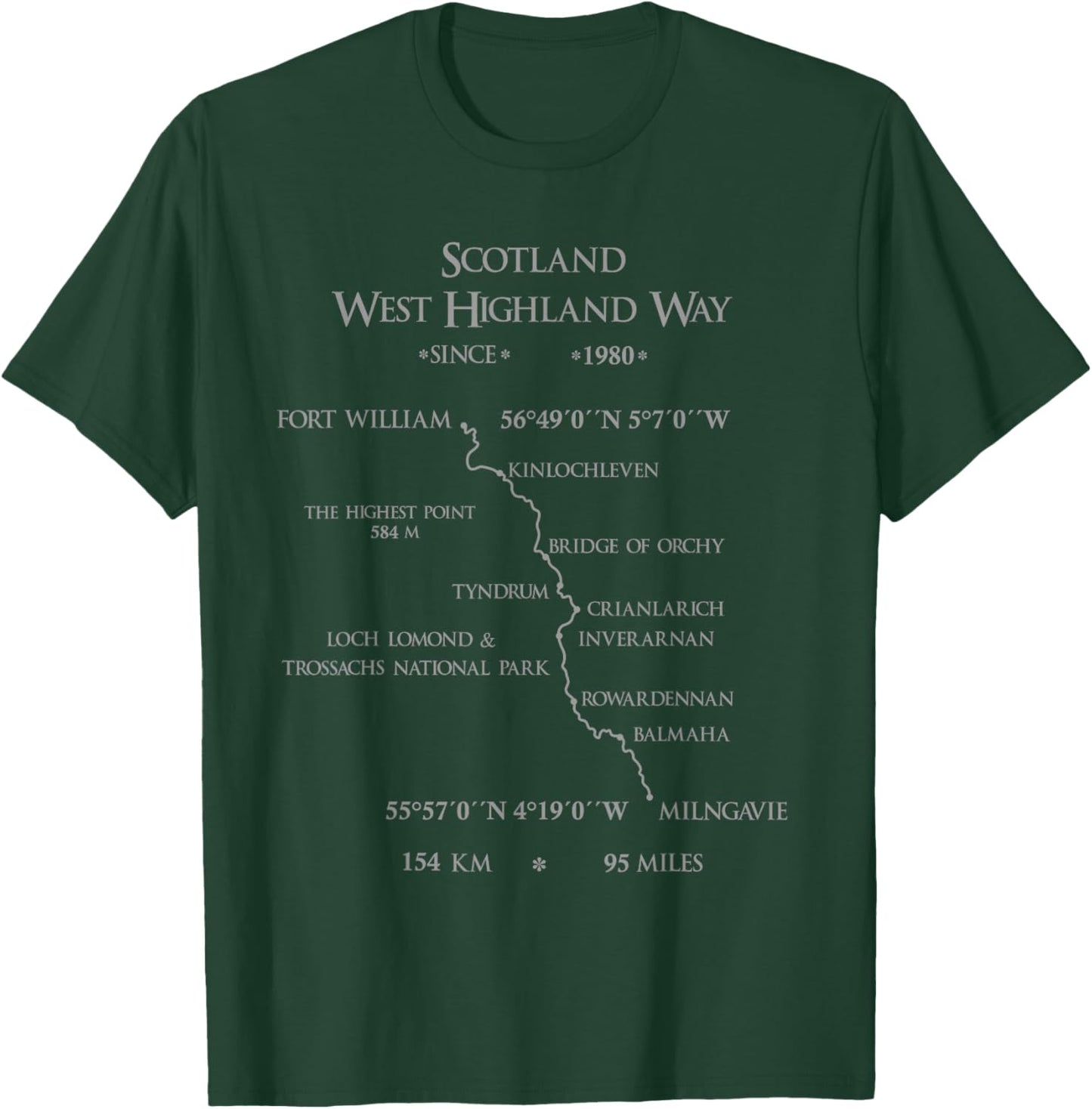 Scotland West Highland Way T-Shirt - T-Shirt | Forest