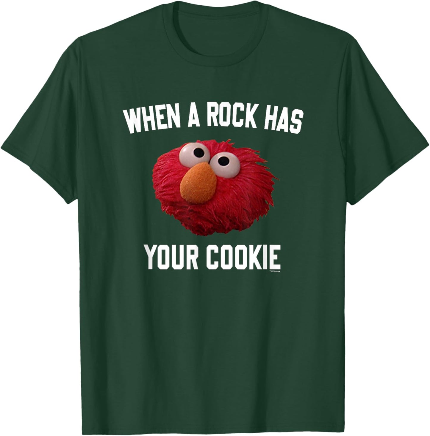 Sesame Street Elmo Rock Has Your Cookie T-Shirt - T-Shirt | Forest