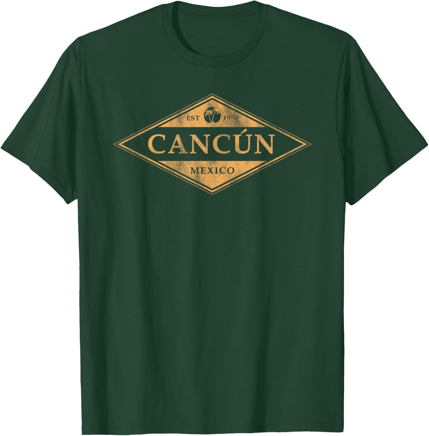 Cancun Mexico Souvenir Retro Beach Vintage T-Shirt - T-Shirt | Forest