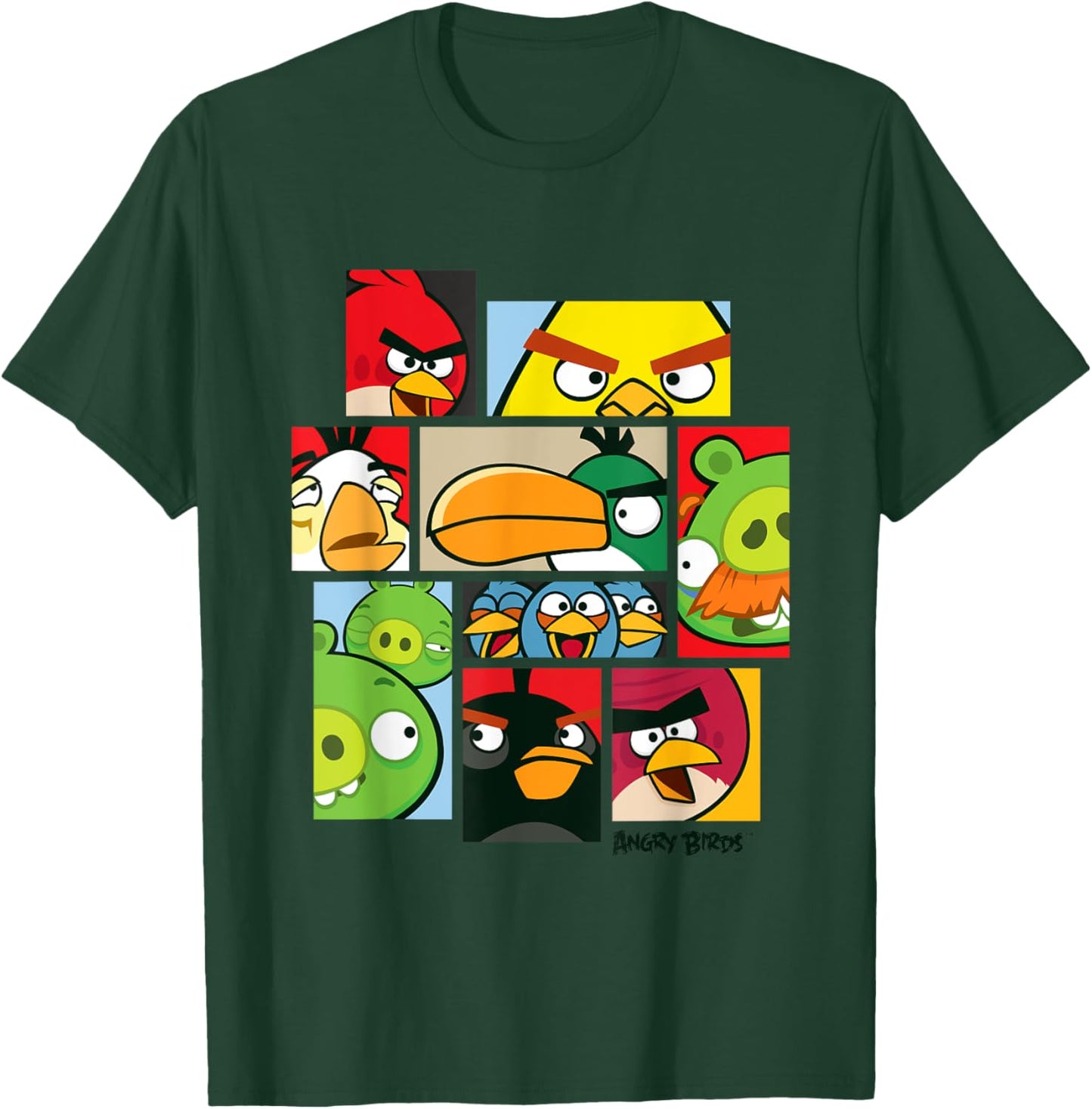 Angry Birds Collage Official Merchandise T-Shirt - T-Shirt | Forest