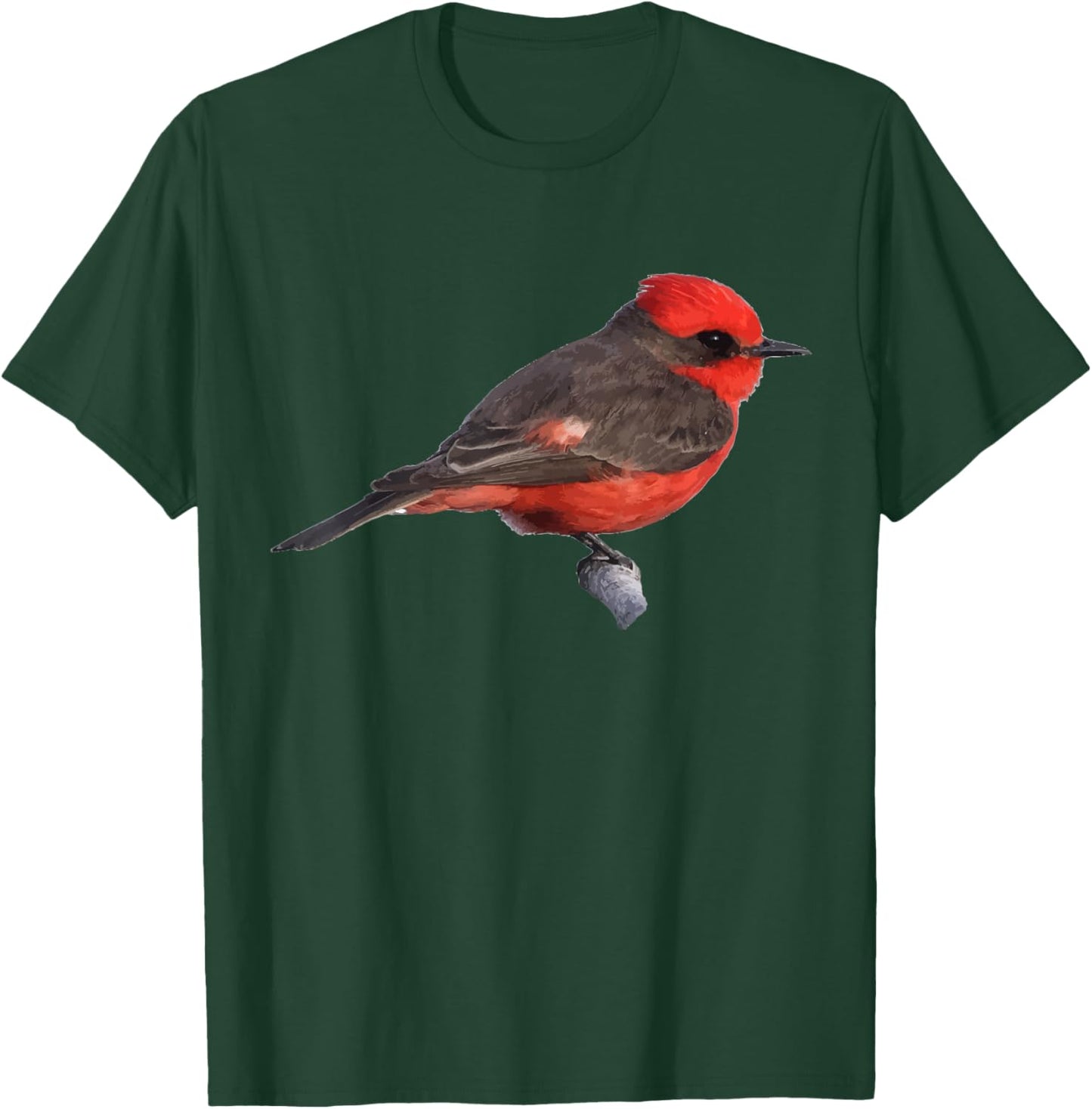 Vermilion Flycatcher Graphic T-Shirt - T-Shirt | Forest