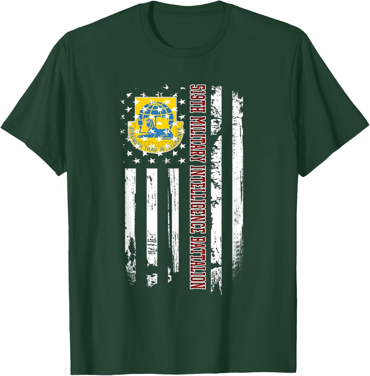 519th Military Intelligence Battalion Veteran Day Christmas T-Shirt - T-Shirt | Forest