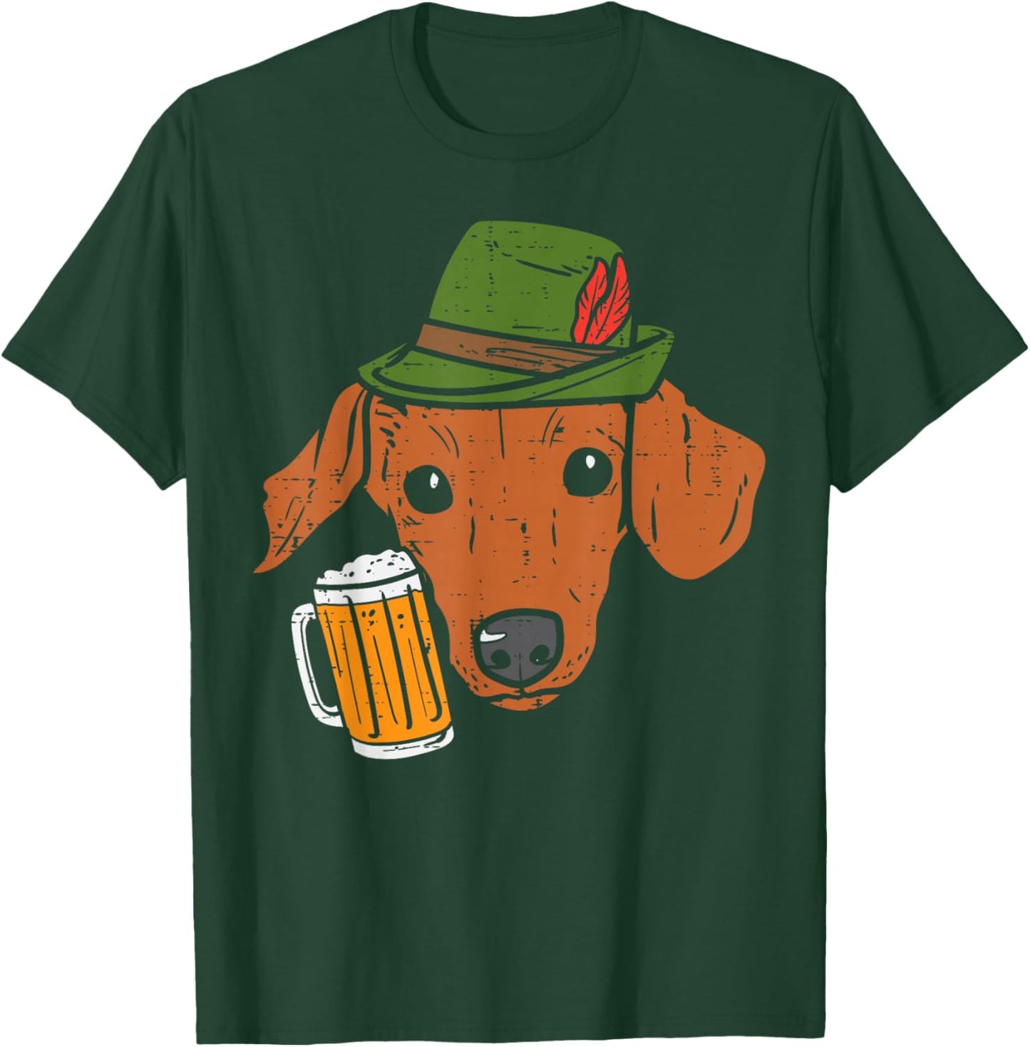 German Dachshund Oktoberfest Bavarian Weiner Sausage Dog T-Shirt - T-Shirt | Forest