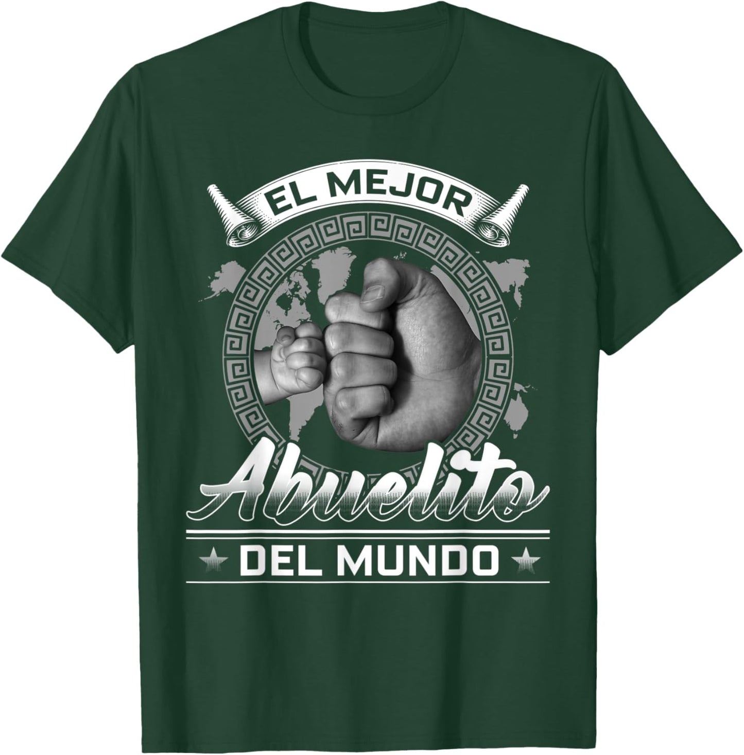 El Mejor Abuelito Del Mundo Men American Flag Decor Grandpa T-Shirt - T-Shirt | Forest
