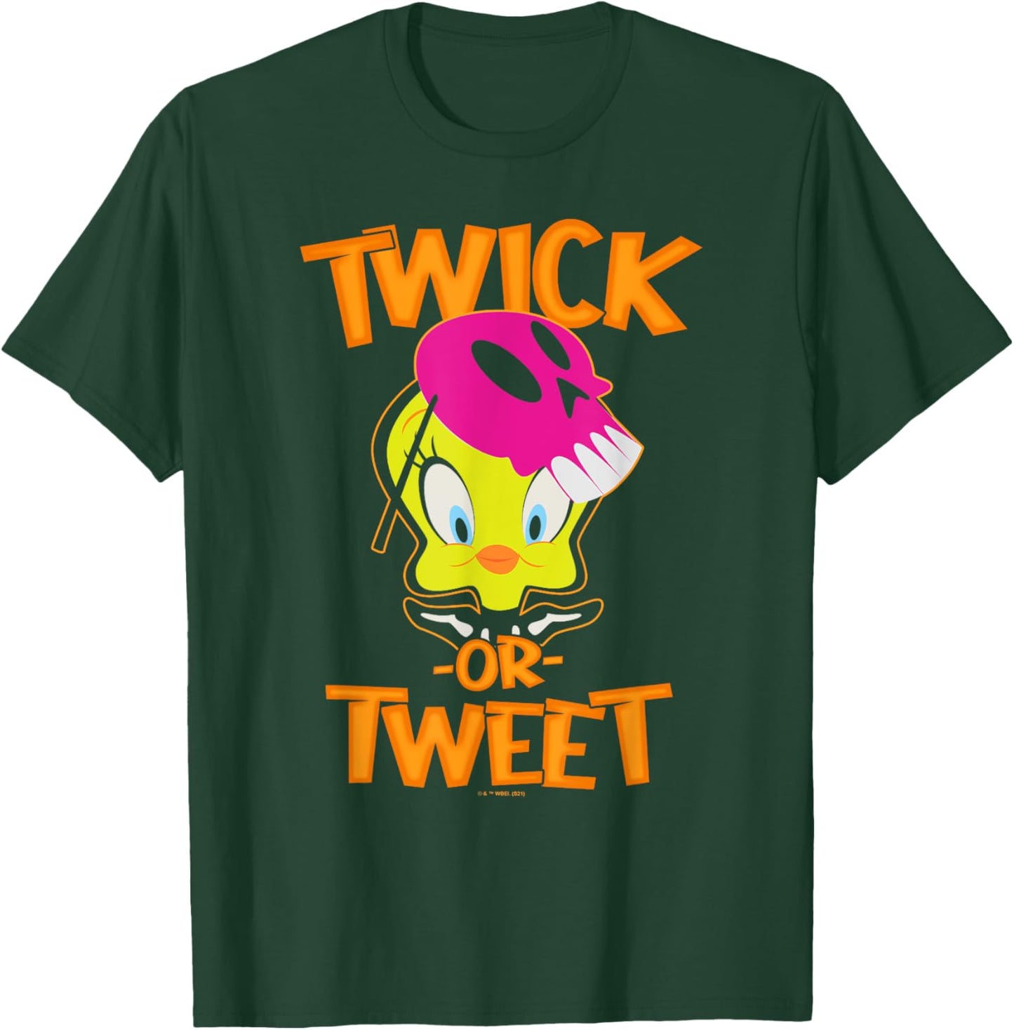 Looney Tunes Halloween Tweety Bird Twick Or Tweet T-Shirt - T-Shirt | Forest