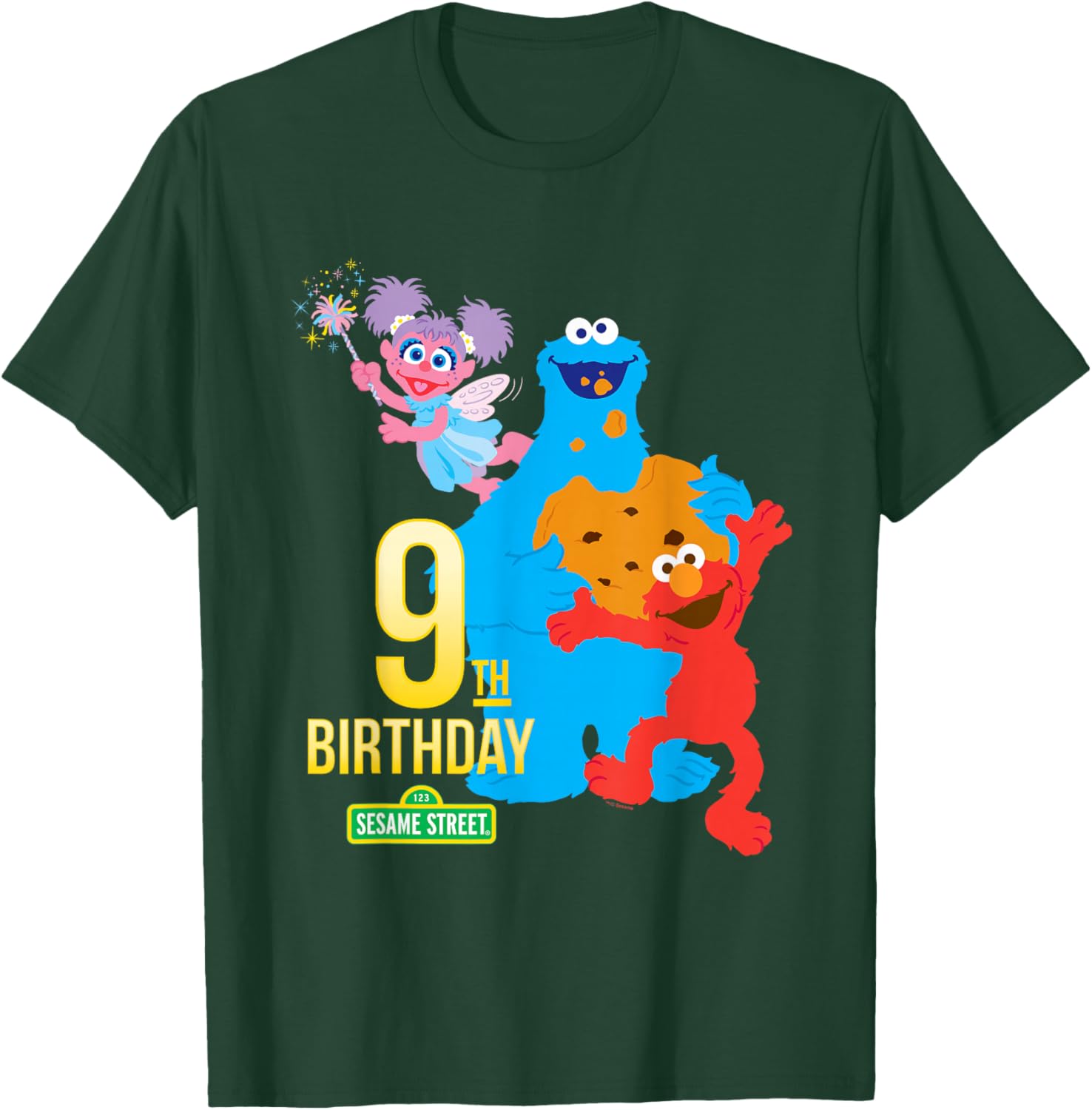 Sesame Street 9th Birthday T-Shirt - T-Shirt | Forest