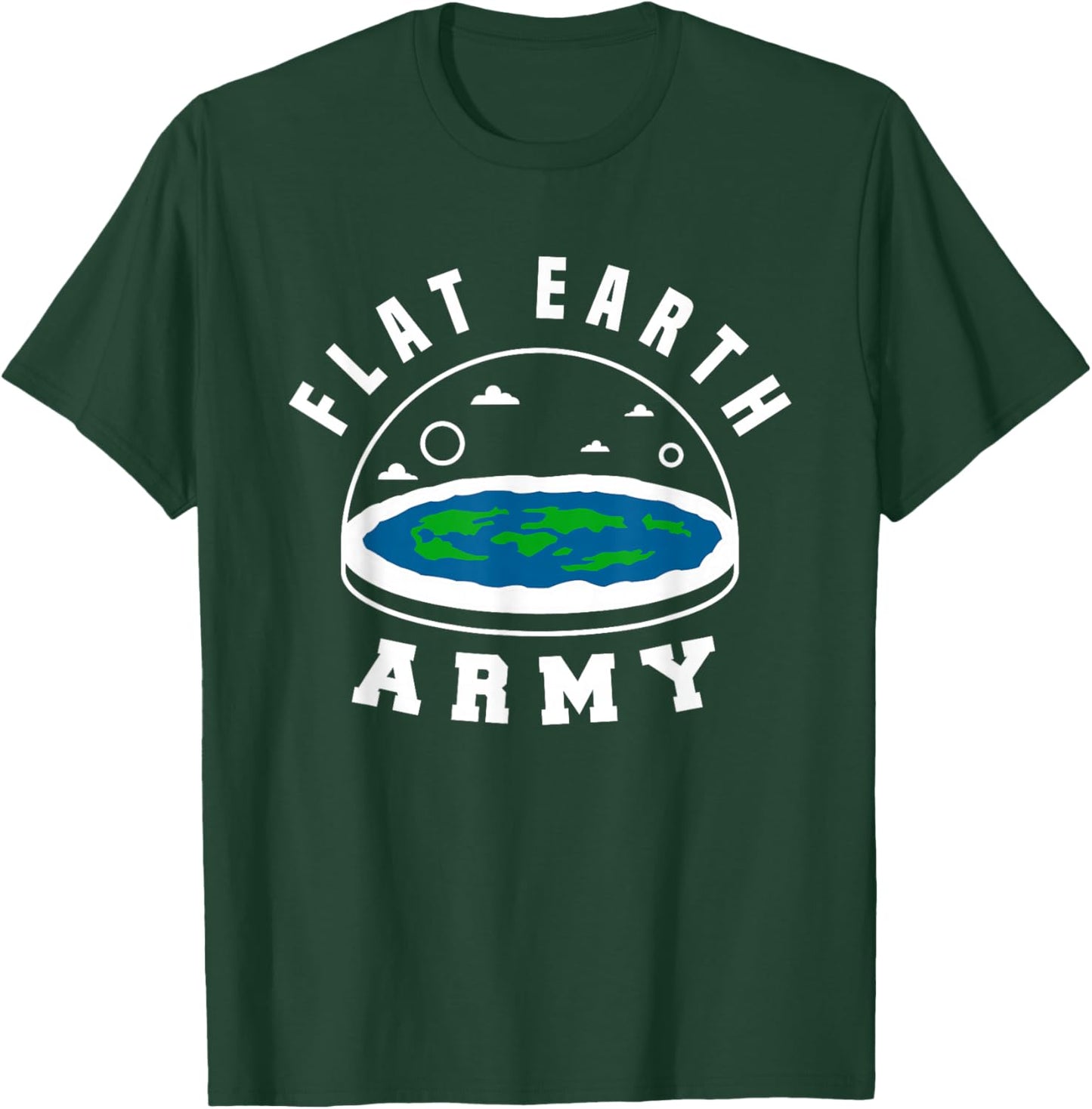 Flat Earth Army T-Shirt - T-Shirt | Forest