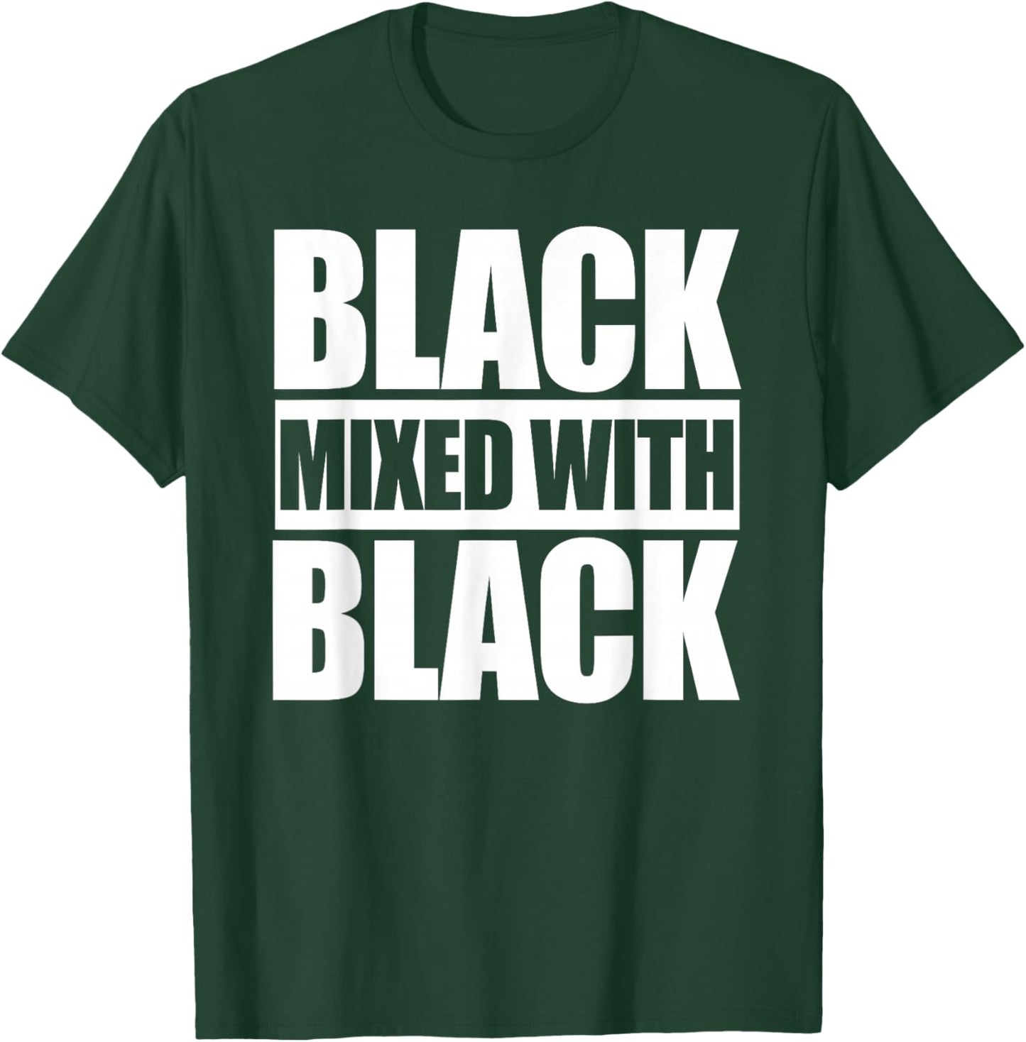 Black Mixed with Black T-Shirt - T-Shirt | Forest