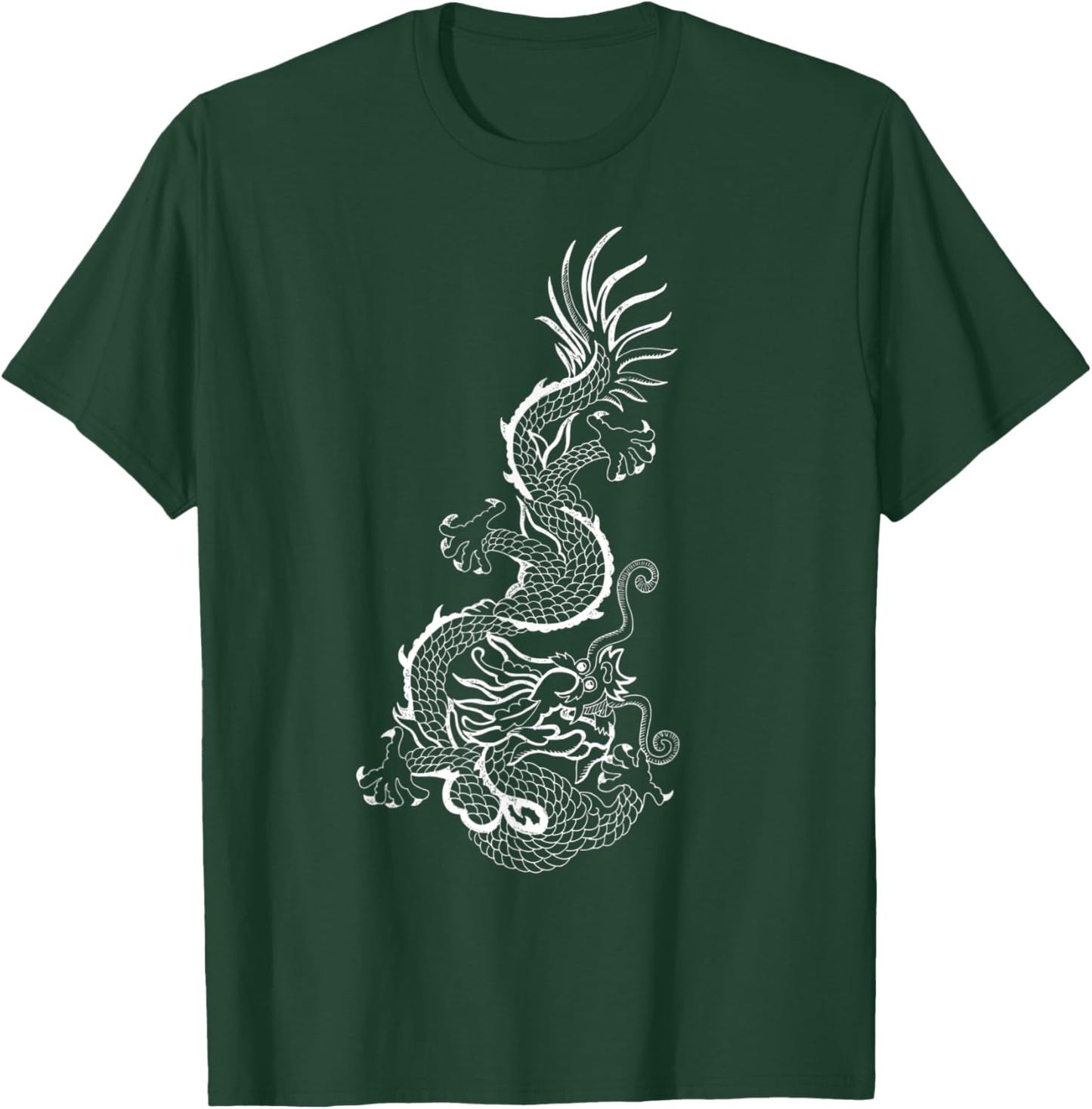 Traditional Korean Dragon Drawing T-Shirt - T-Shirt | Forest