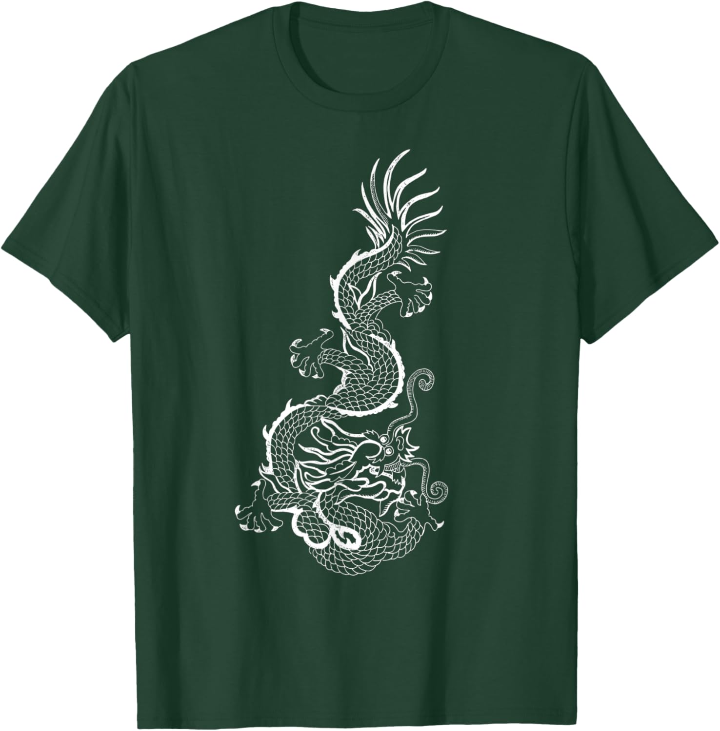 Traditional Korean Dragon Drawing T-Shirt - T-Shirt | Forest