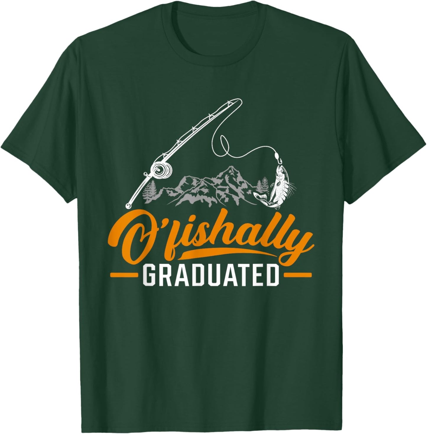 Fishing Class Of 2022 Graduation T-Shirt - T-Shirt | Forest