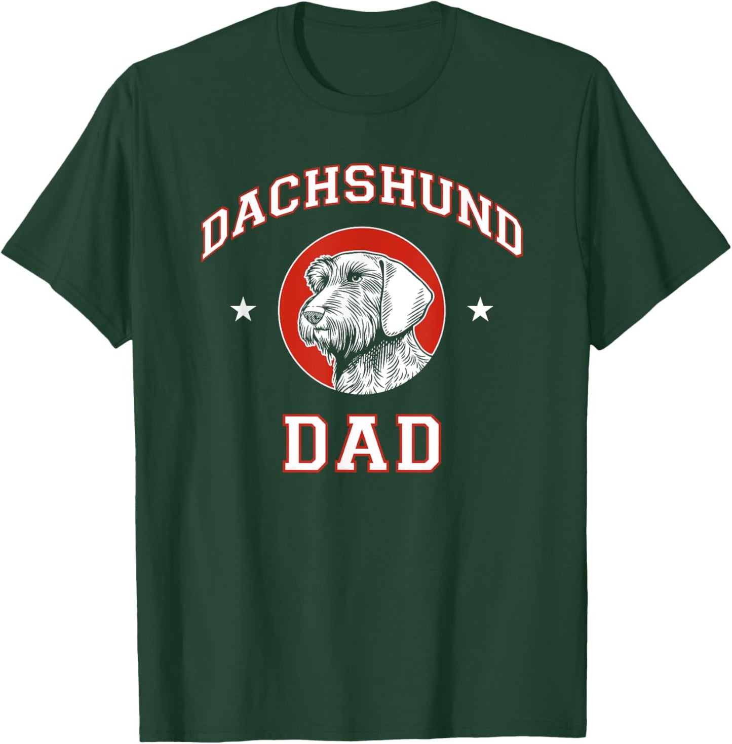 Wirehaired Dachshund Dad Dog Father T-Shirt - T-Shirt | Forest