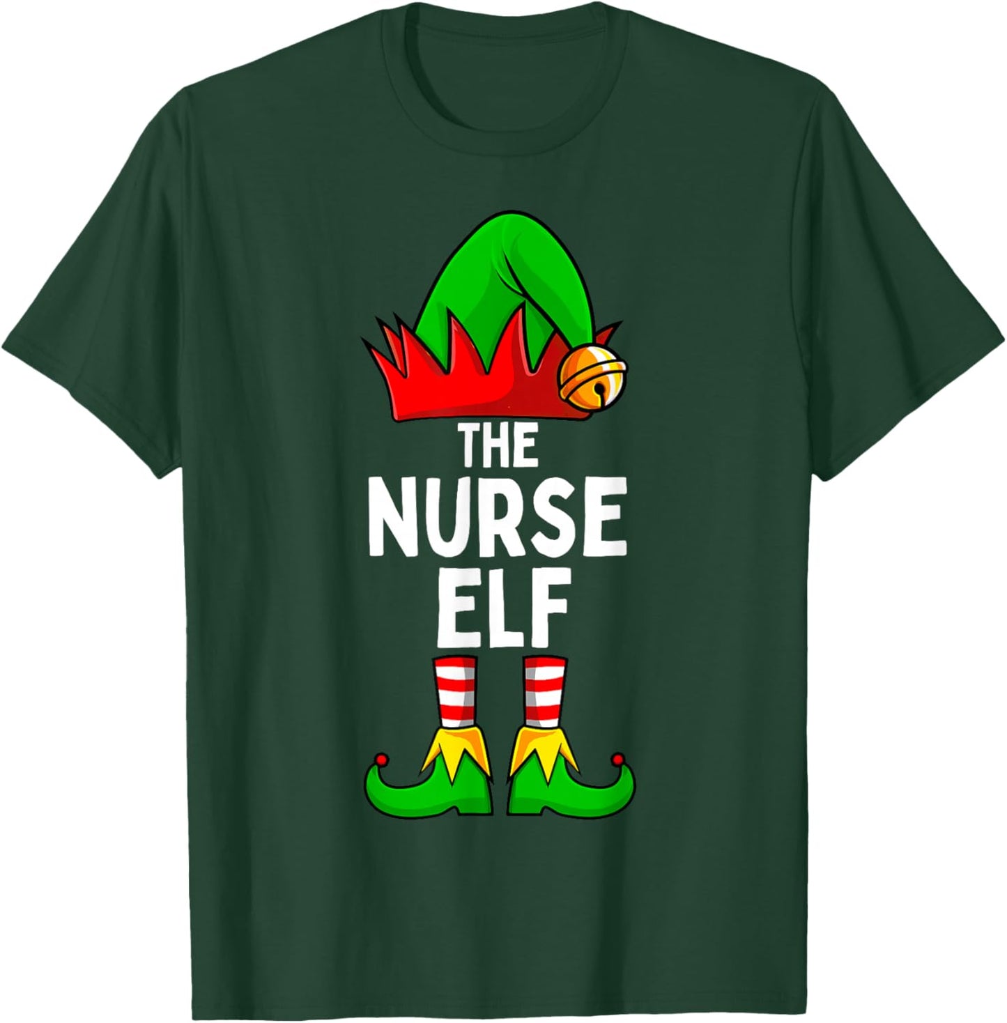 Nurse Elf Matching Family Christmas RN Women T-Shirt - T-Shirt | Forest