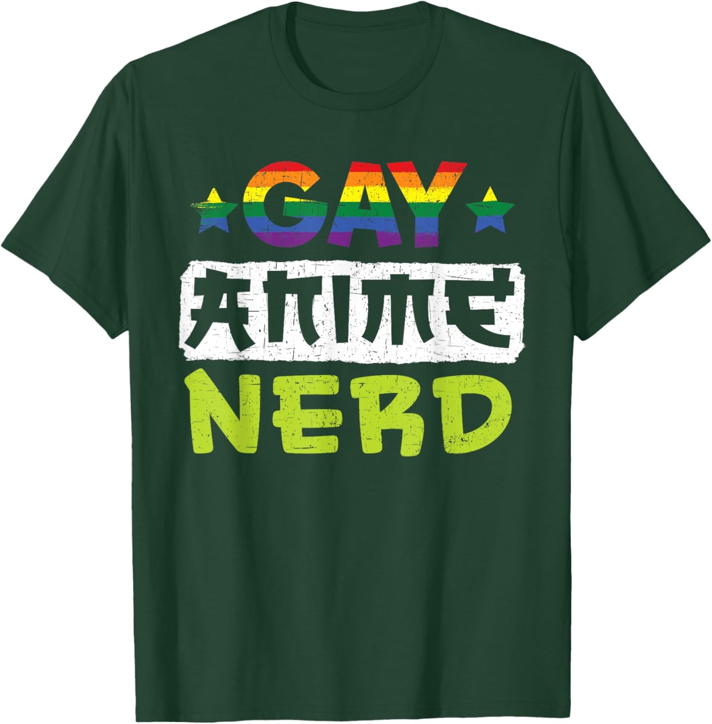 Gay Anime Nerd Manga Reader Otaku Kawaii Lover Animation T-Shirt - T-Shirt | Forest