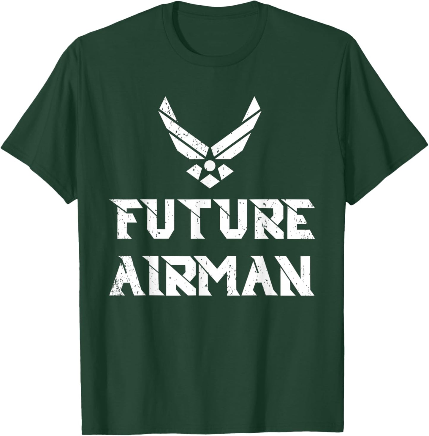 Air Force Future Airman Vintage Military Veteran American T-Shirt - T-Shirt | Forest