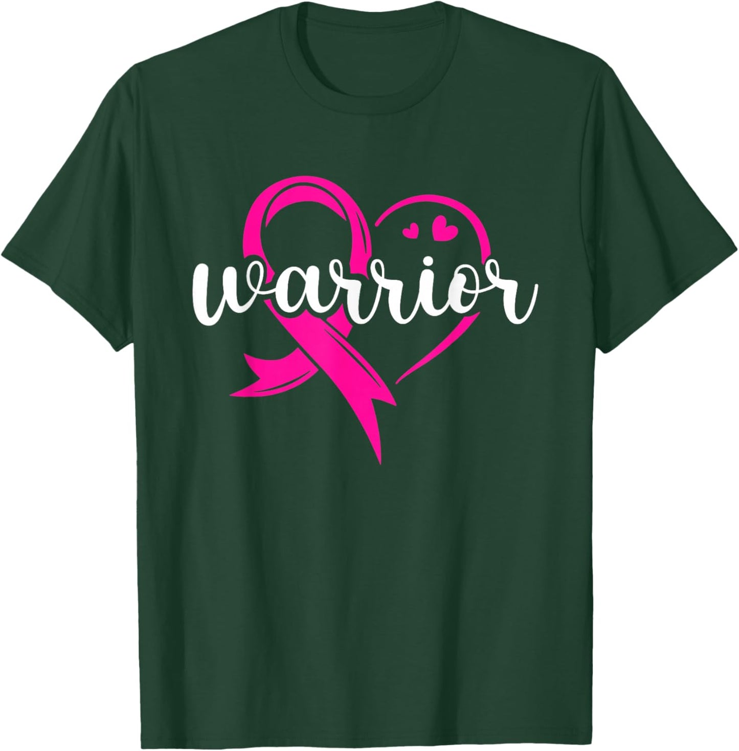 Warrior Pink Ribbon Breast Cancer Fighter T-Shirt - T-Shirt | Forest