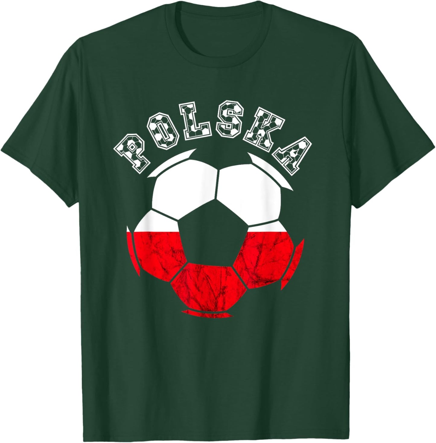 Polska Soccer Poland Flag Polish Roots Polish Soccer Team T-Shirt - T-Shirt | Forest