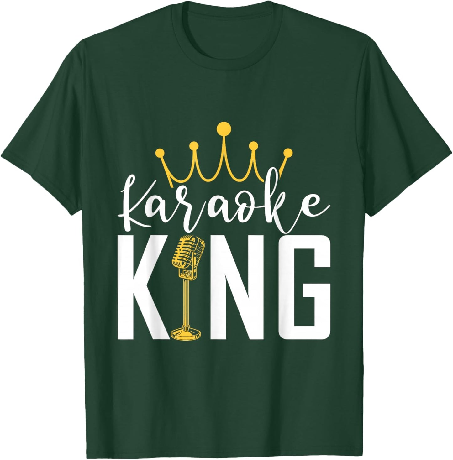 Karaoke King Funny Singer Music Maker T-Shirt - T-Shirt | Forest