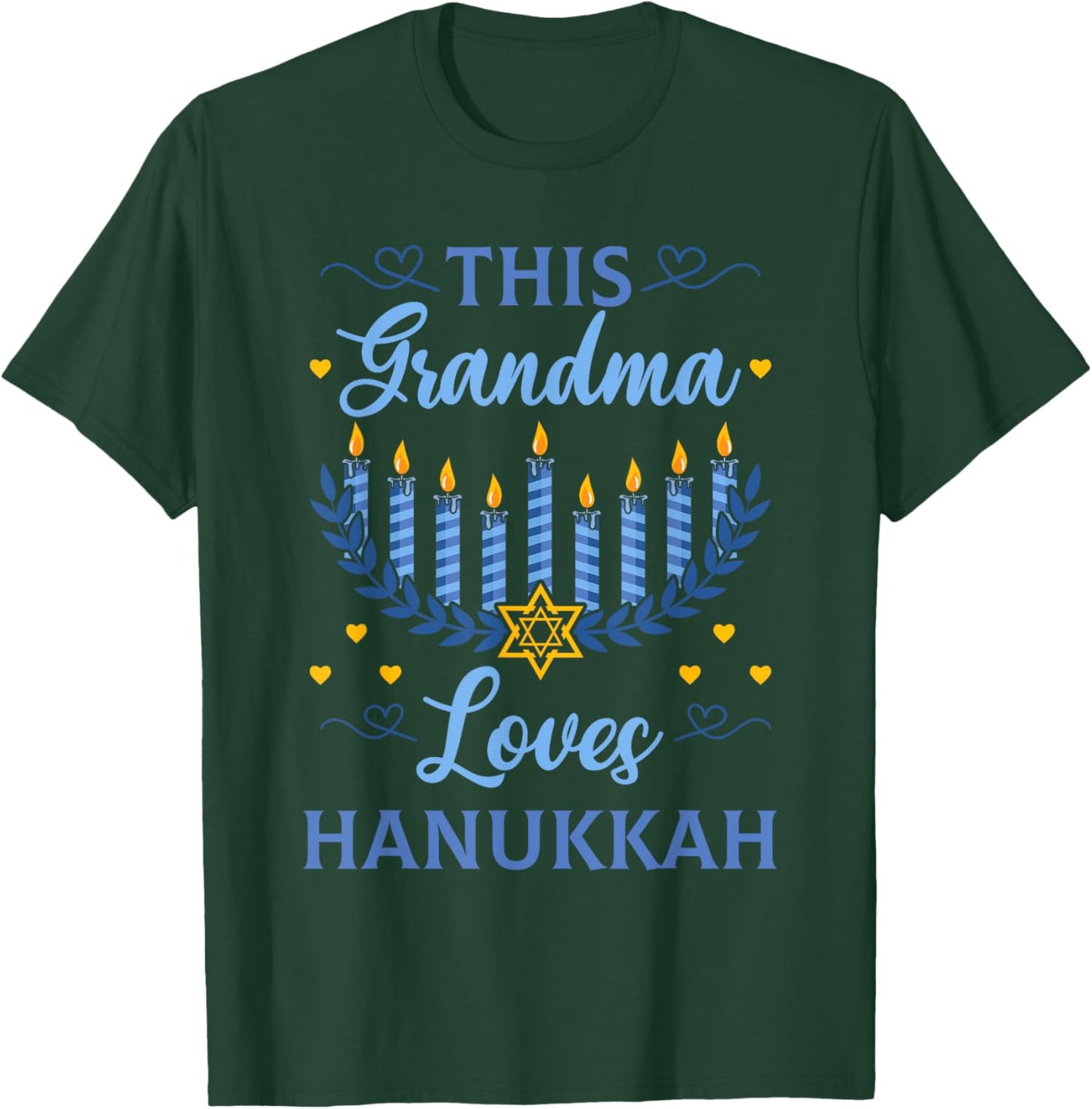 Hanukkah Grandma Jewish Festival Bubbe Chanukah Latke Hanuka T-Shirt - T-Shirt | Forest