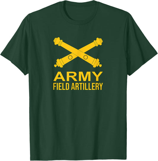 Army Field Artillery Branch US USA T-Shirt - T-Shirt | Forest