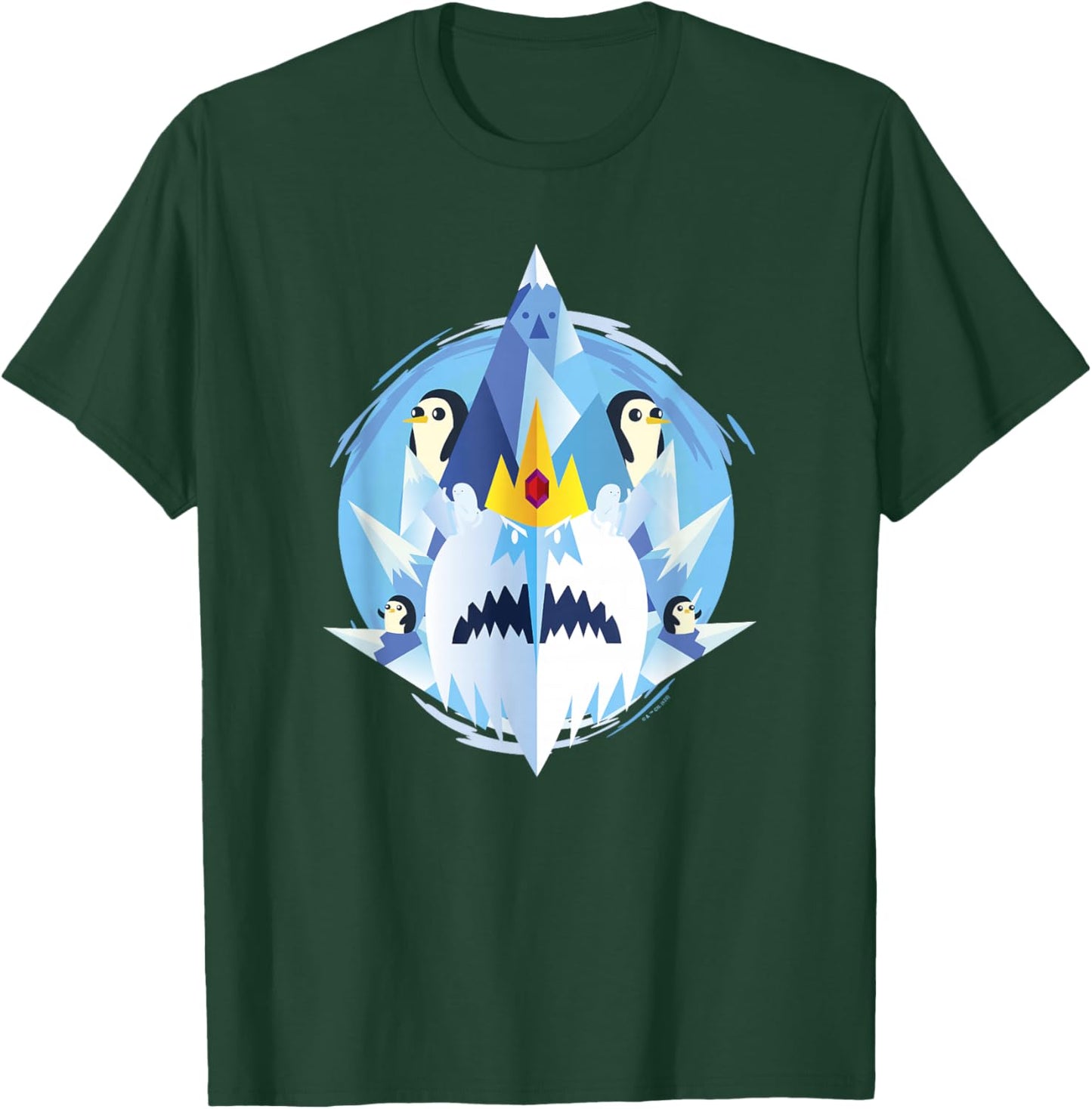 Adventure Time Ice King Big Face T-Shirt - T-Shirt | Forest