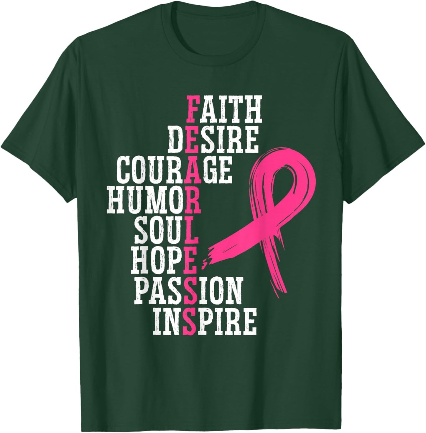 Breast Cancer Support Squad Breast Cancer Awareness T-Shirt - T-Shirt | Forest