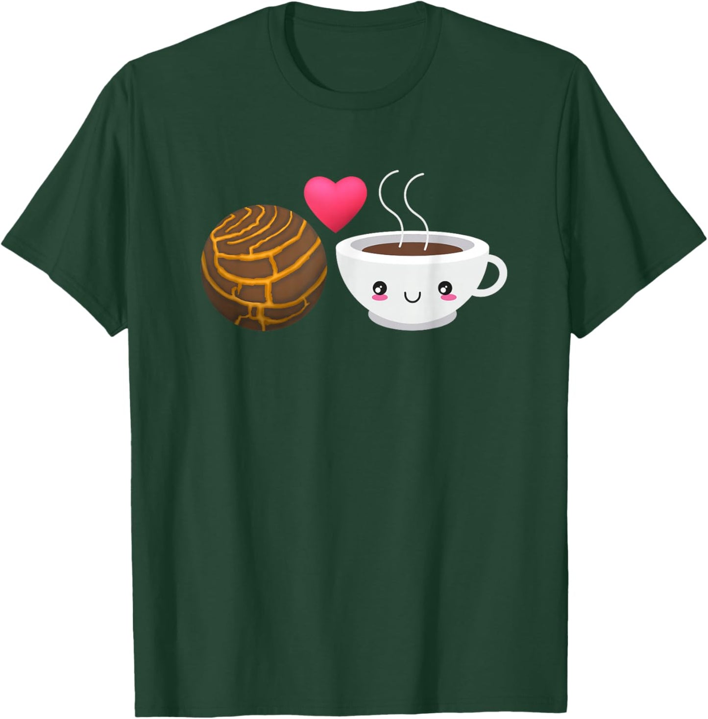 Concha Mexico Bread Hot Chocolate Mexican Candy T-Shirt - T-Shirt | Forest