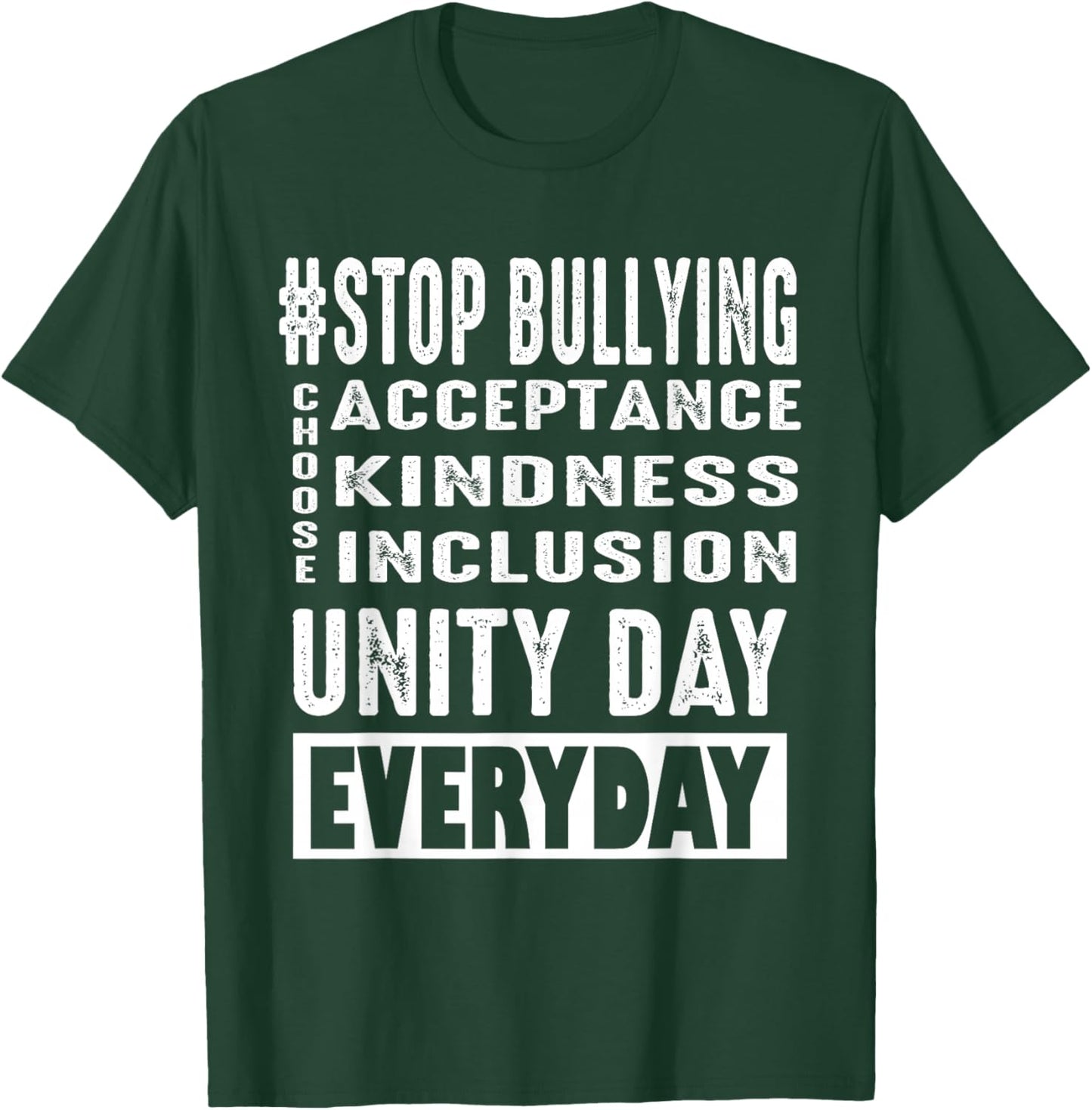 Unity Day Everyday Stop Bullying prevention month Orange T-Shirt - T-Shirt | Forest