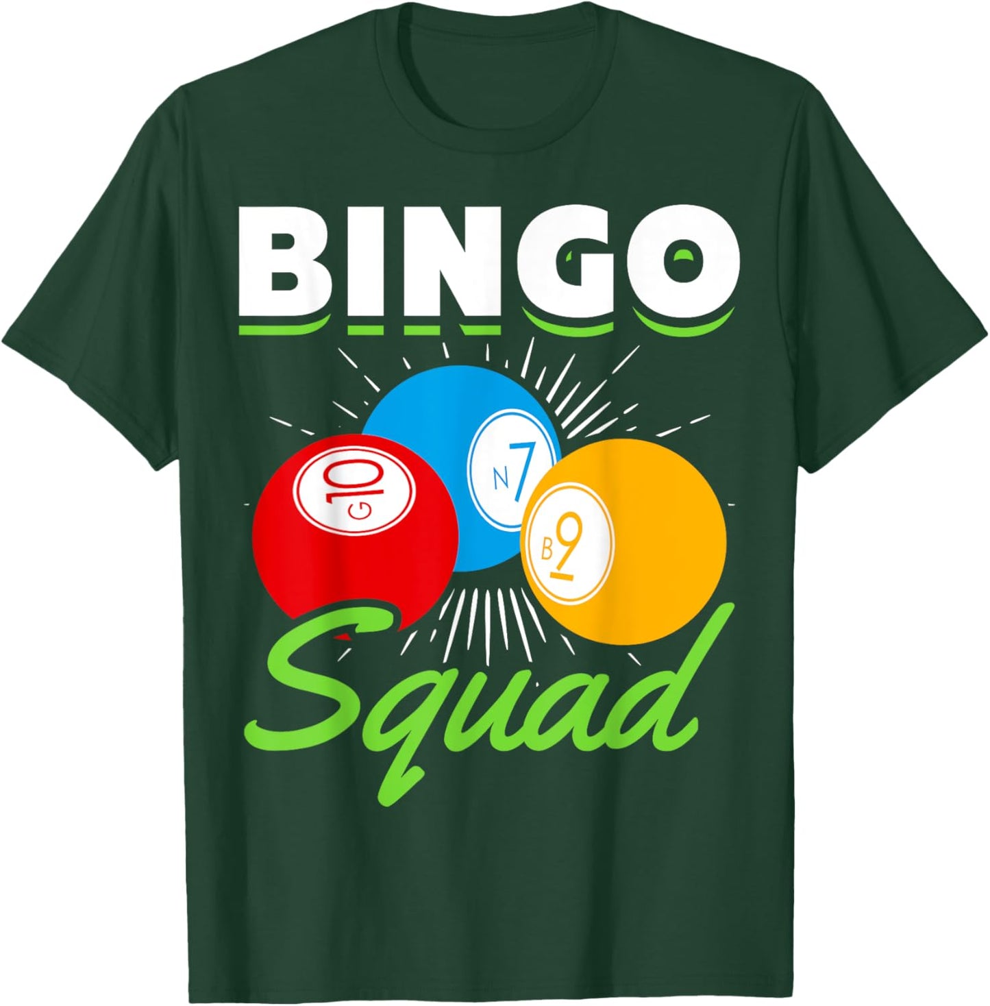 Lottery Gambling Funny Bingo Player Lotto Bingo Squad Bingo T-Shirt - T-Shirt | Forest