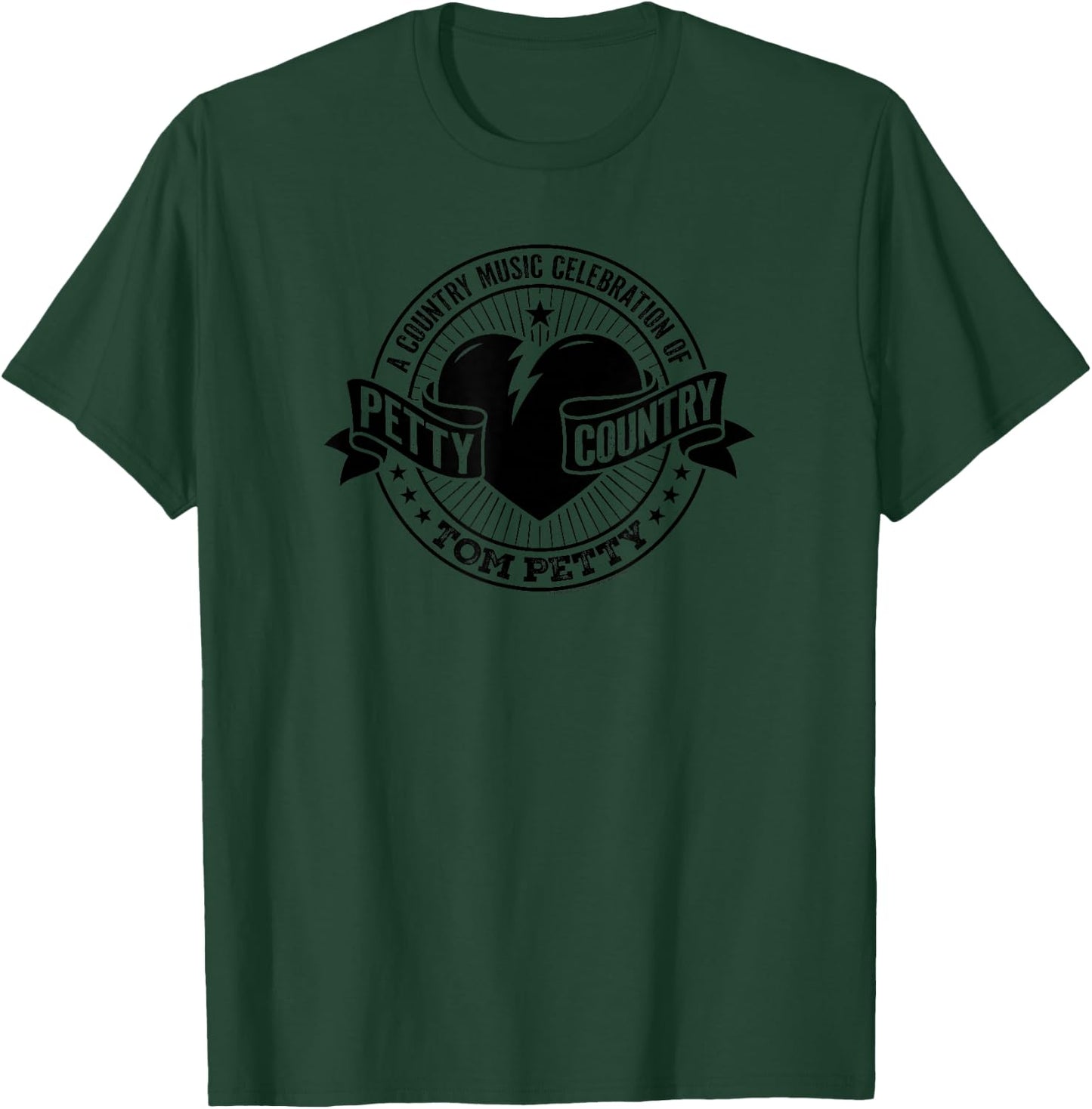 Tom Petty Country Black Logo T-Shirt - T-Shirt | Forest