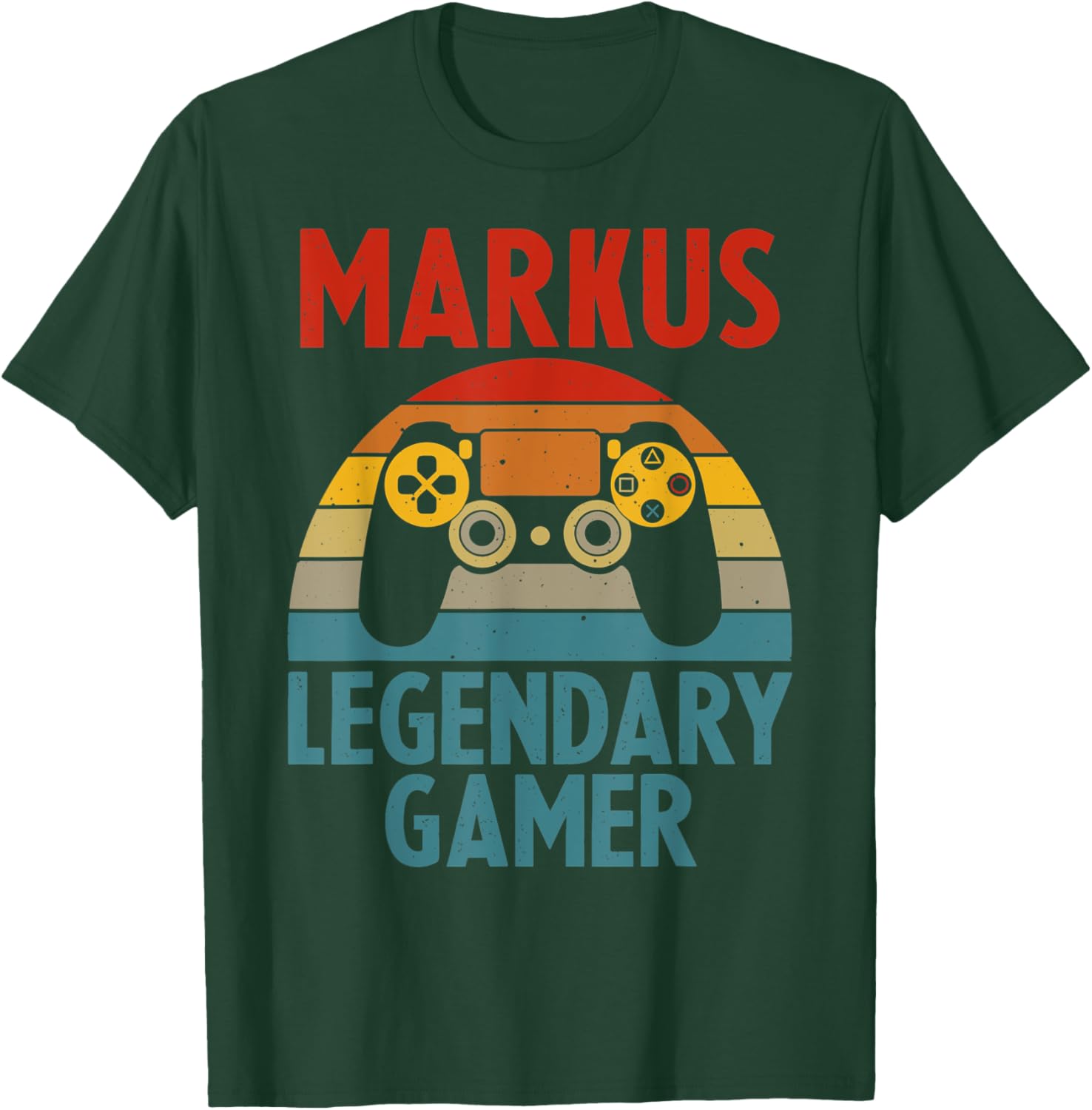 MARKUS Gift Name Personalized Funny Gaming Geek Birthday T-Shirt - T-Shirt | Forest