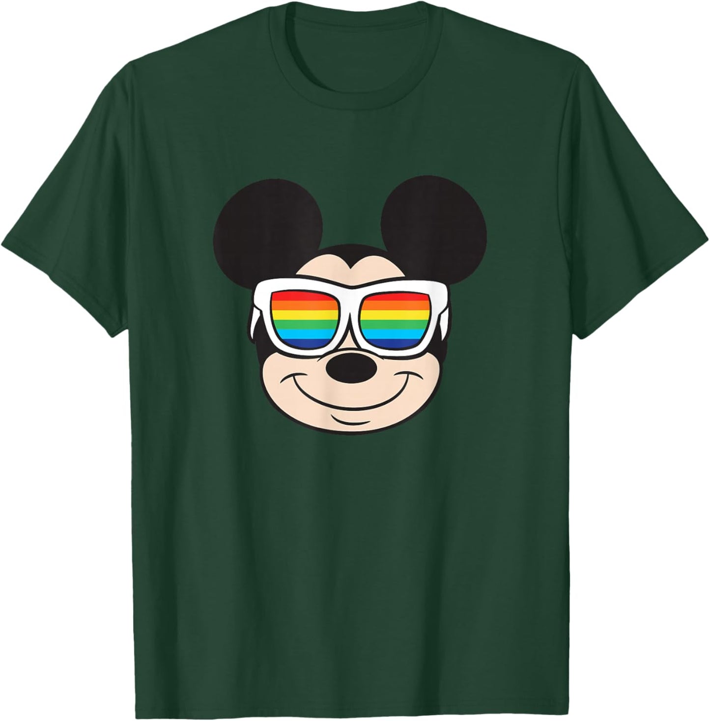 Disney Mickey Mouse Rainbow Sunglasses Small T-Shirt - T-Shirt | Forest