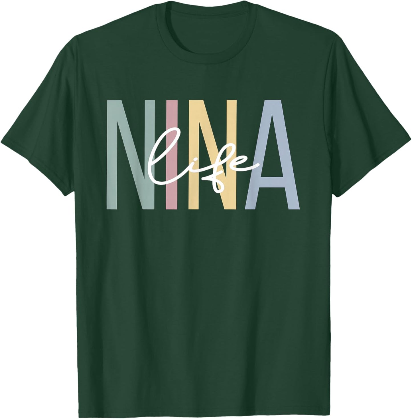Nina Life Nina Grandma Boho Nina Grandmother T-Shirt - T-Shirt | Forest