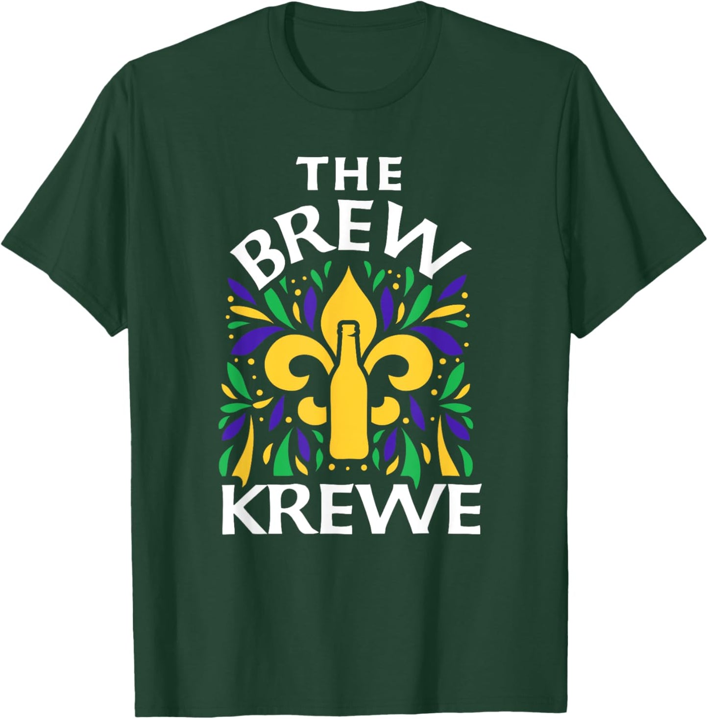The Brew Krewe Mardi Gras T-Shirt - T-Shirt | Forest