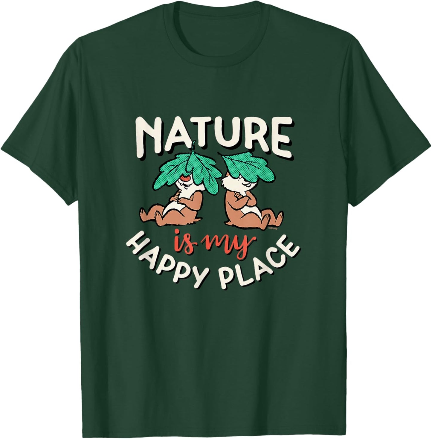 Chip 'N Dale Rescue Rangers - Nature Happy Place T-Shirt - T-Shirt | Forest