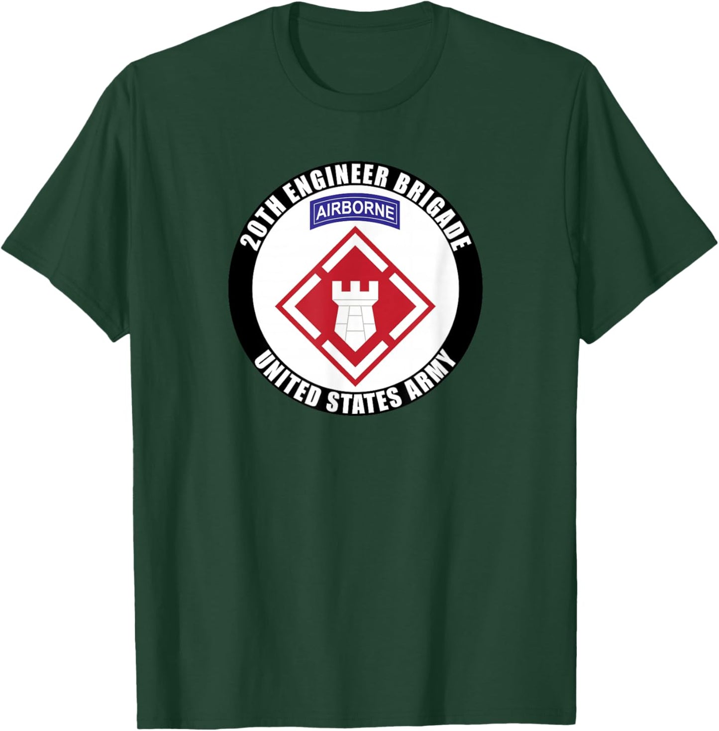 20th Engineer Brigade United States Army Veteran Military T-Shirt - T-Shirt | Forest