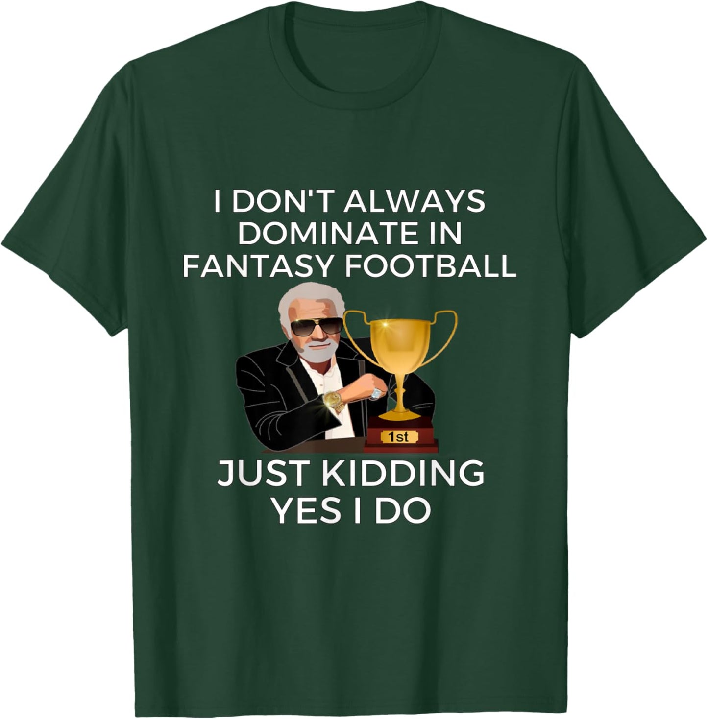 Funny Fantasy Football Champion Fantasy Football T-Shirt - T-Shirt | Forest